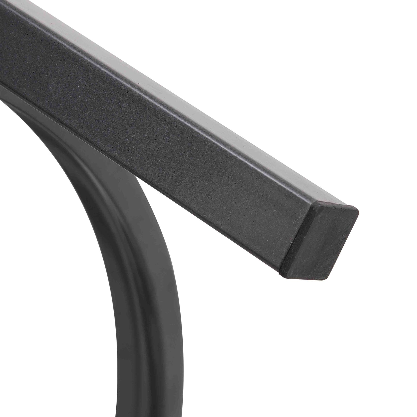 Modern Sintered Stone Coffee Table - Round Metal Frame