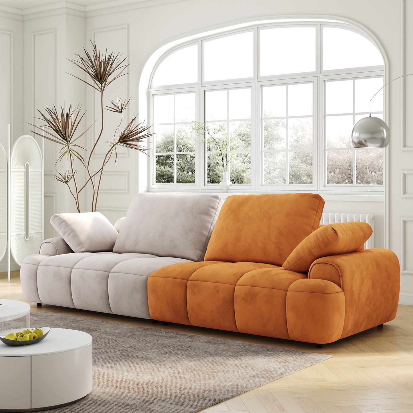 86.6″ Large Two - Seat Sofa: Modern Upholstered Comfor