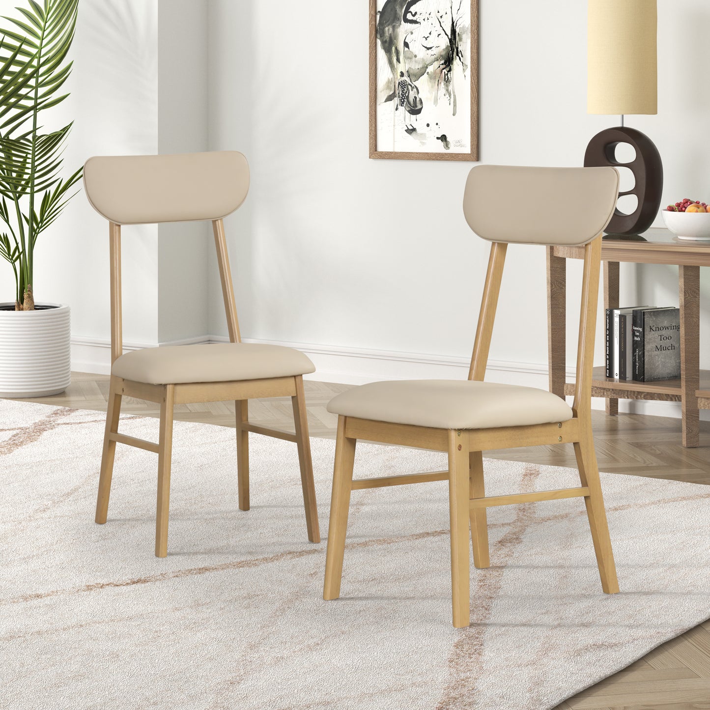 6-Piece Dining Table Set with Table, Bench, and 4 Chairs