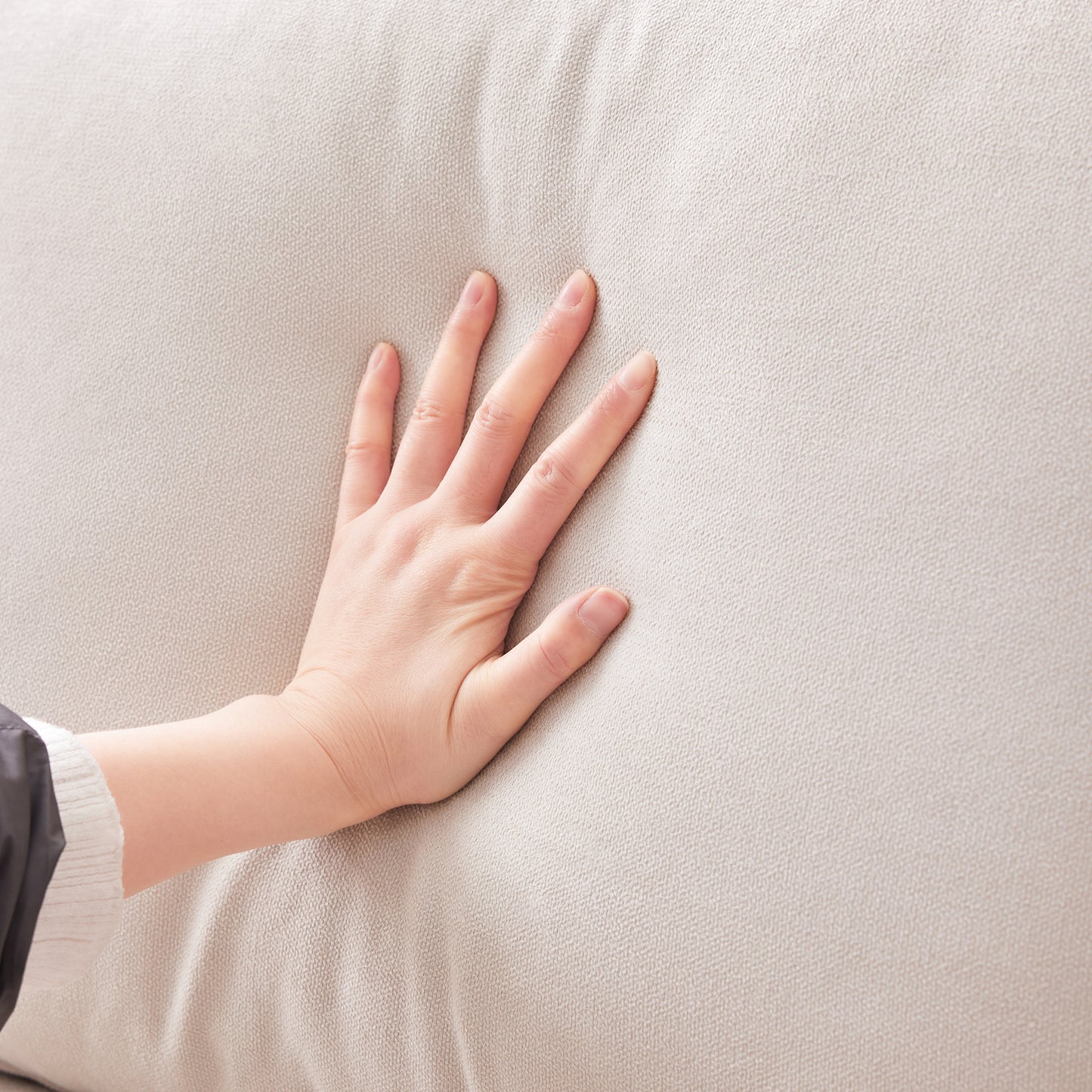 89*79" Modern Sectional Sofa with Vertical Stripes: 5 - Seat Couch, Convertible Ottoman, 2 Pillows - Ideal for Living Room & Apartment