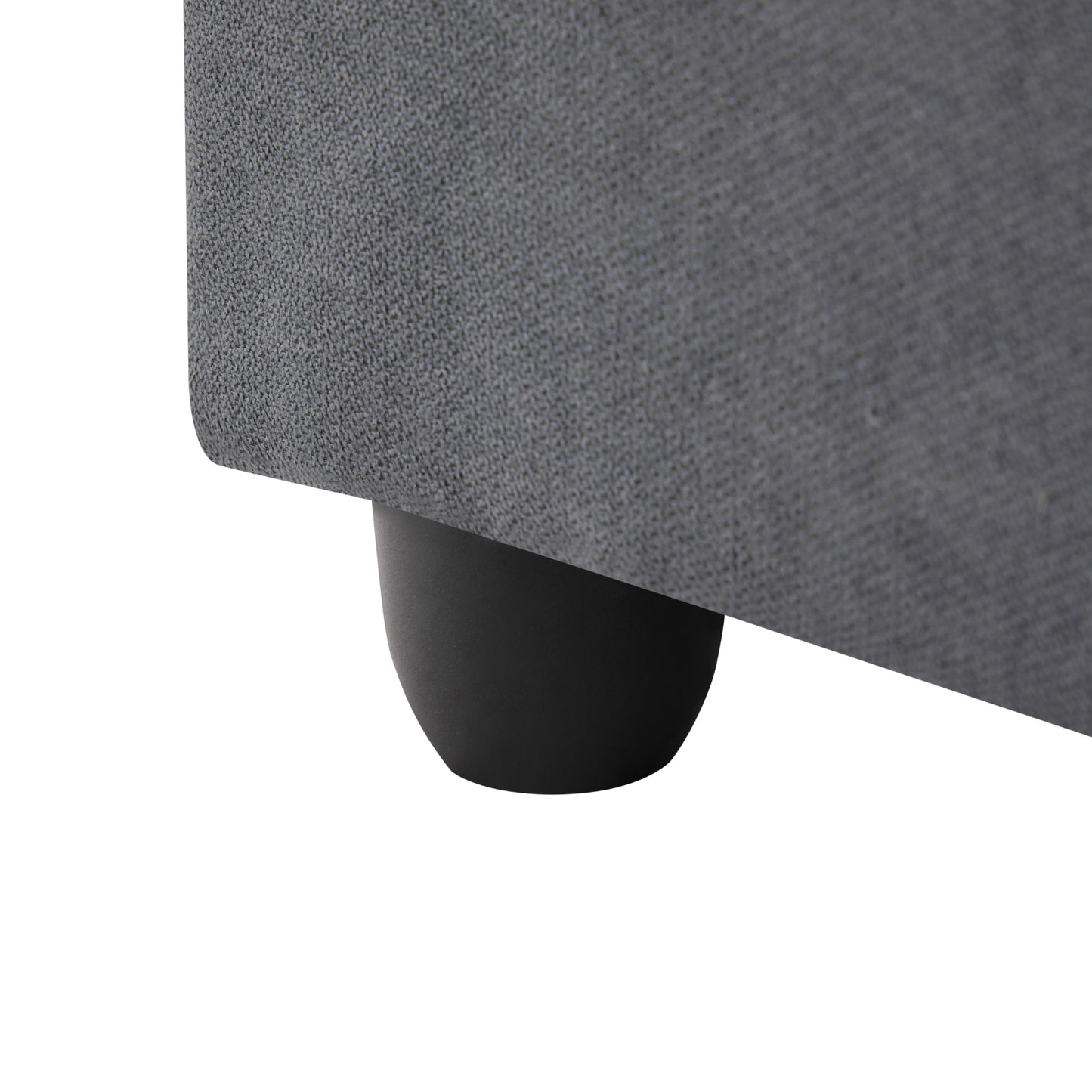 L-Shape 5-Seat Sofa with Ottoman - Vertical Stripes, 2 Pillow