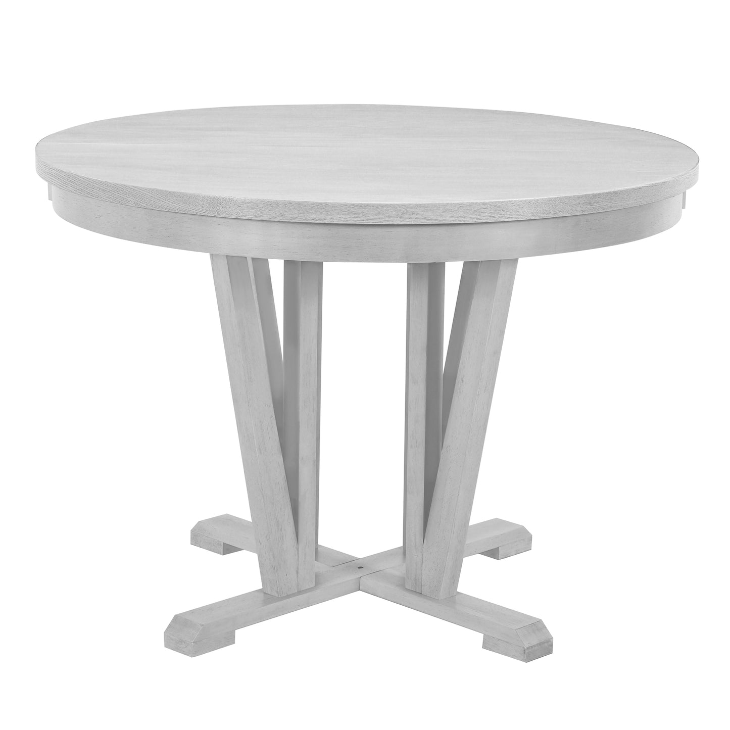 Rustic Kitchen Dining Set - Round, Extendable Table