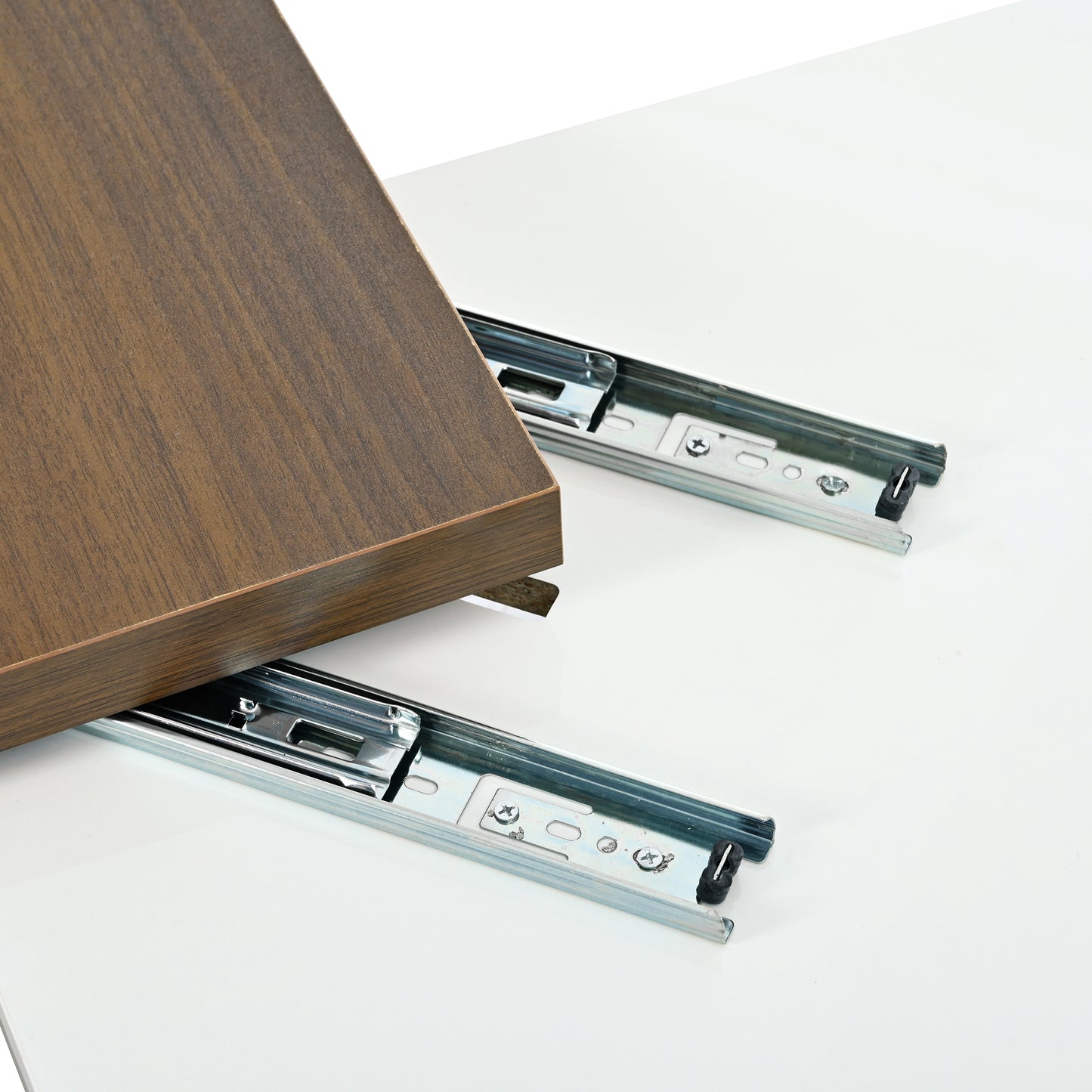 Movable Top Modern Square Wood Coffee Table with 4 Hidden Drawers