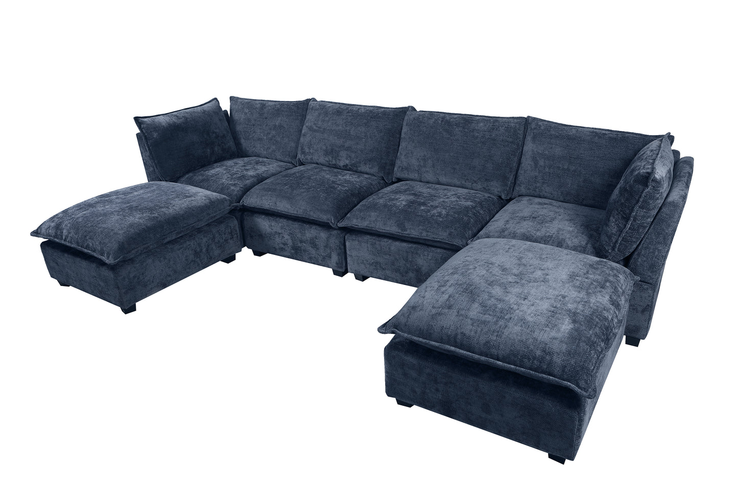 U-Shaped Sectional - Beige, Freely Combinable, Comfortable 3 Colors