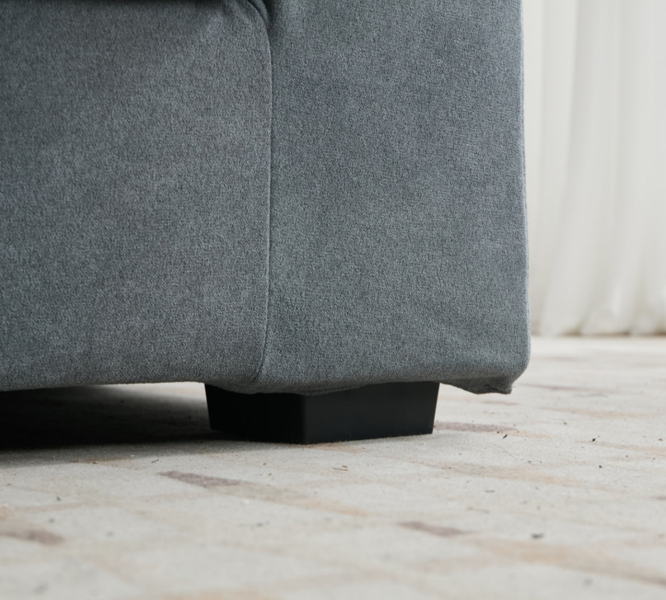 Modern 3 - Seater Living Room Sofa: Double Cushioning, Detachable Cover for Easy Maintenance