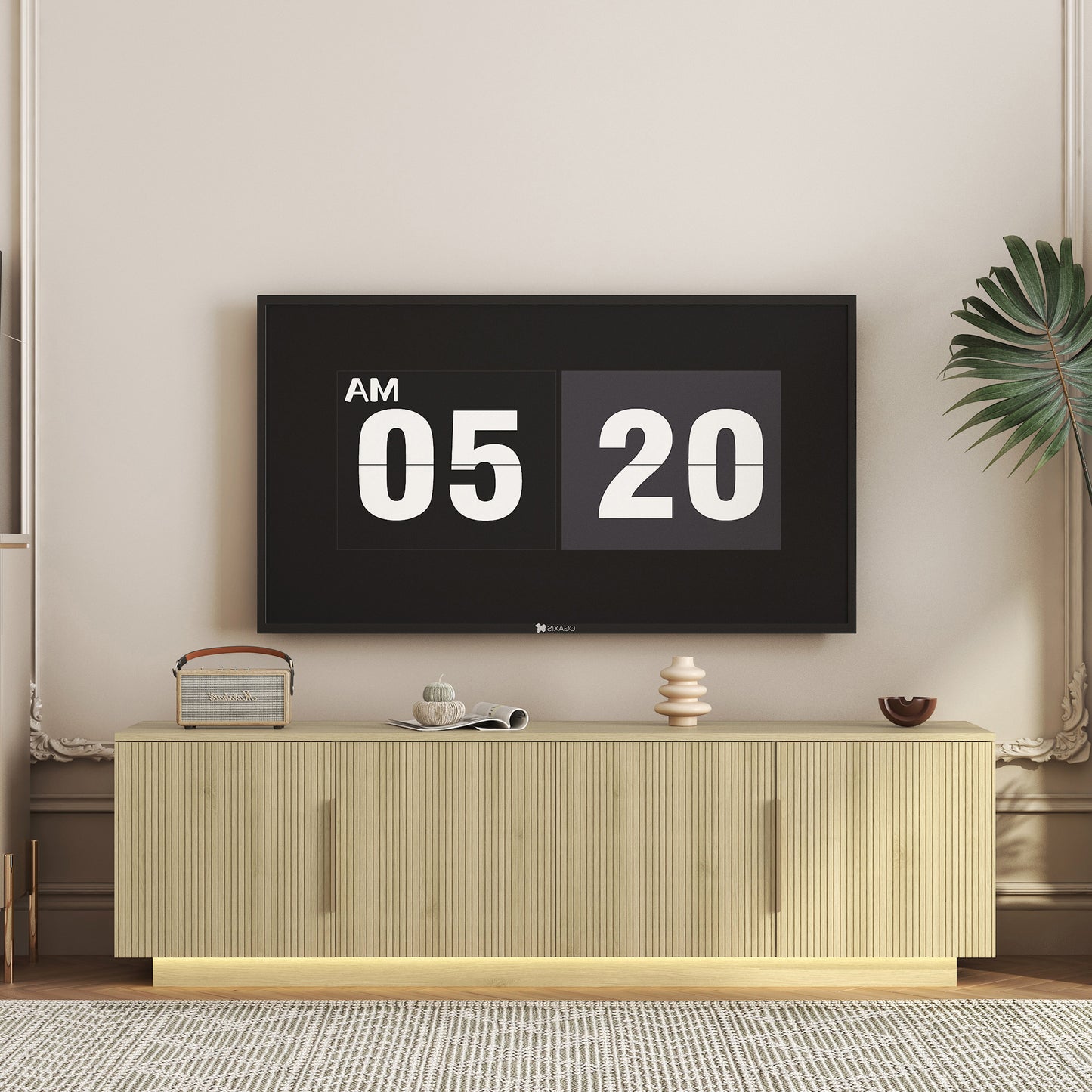 TV Cabinet Entertainment Center / TV Stand with 16 Color LED
