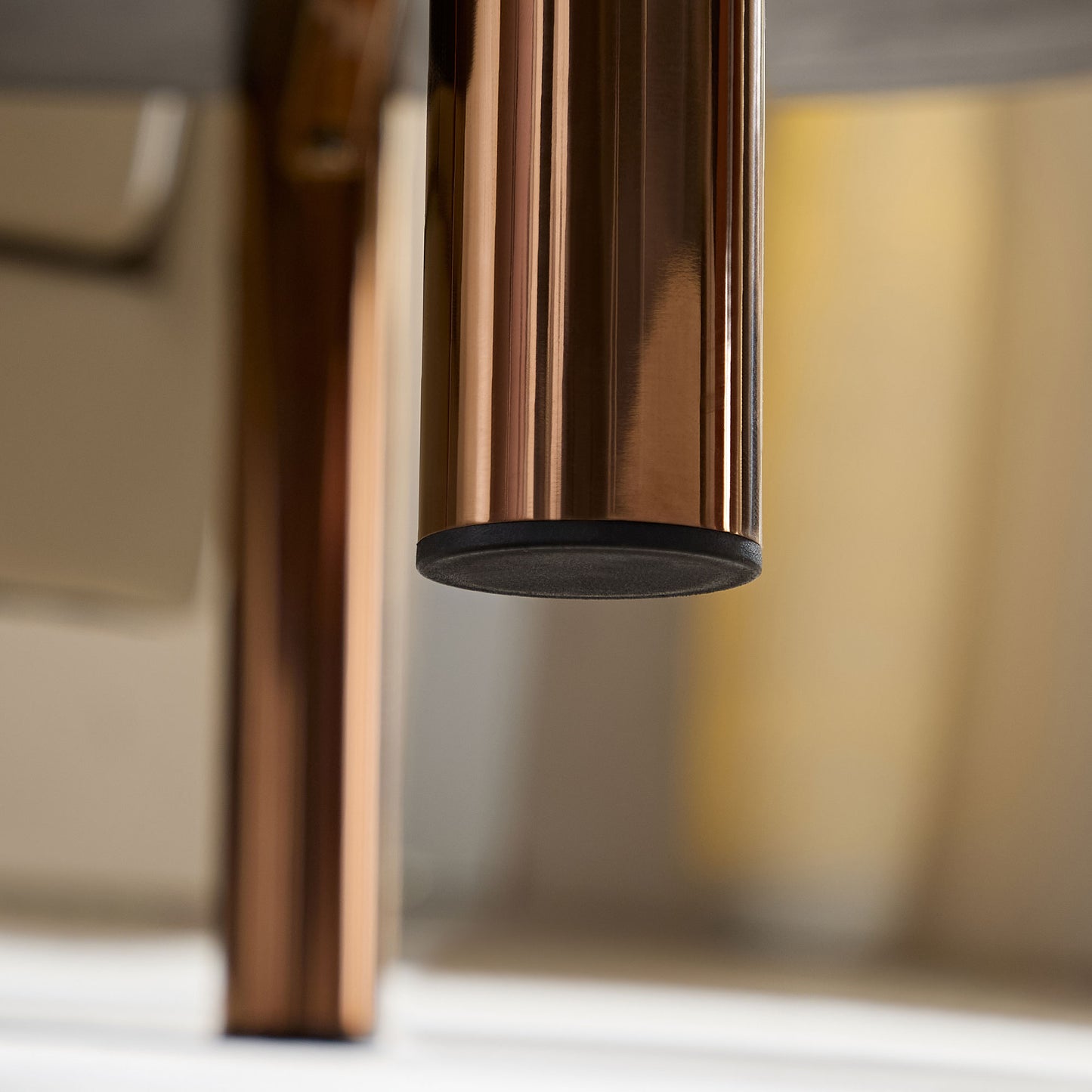 Faux Marble Coffee Tables Accent Tea Tables with Gold Metal Foot