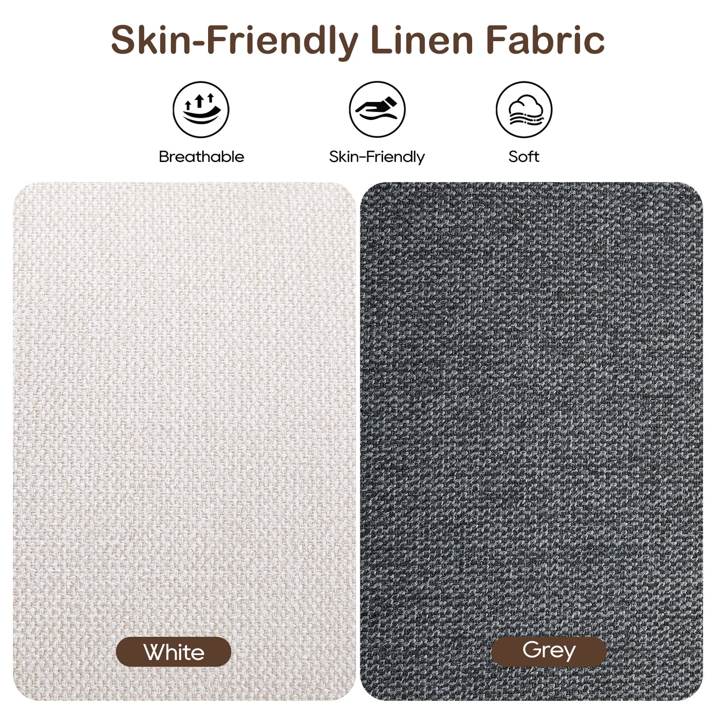 Modular L - Shaped Sectional Sofa for Living Room: 4 - Seater with Movable Ottoman 2 Colors