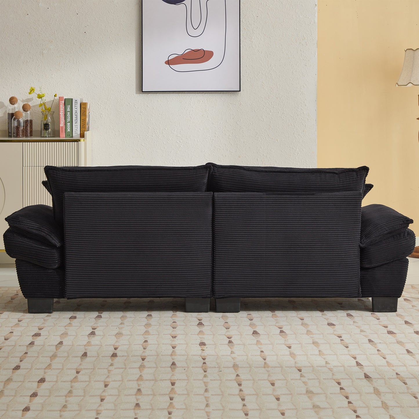 Corduroy Sofa Sleeper Loveseat - Comfy, Deep Seat 5 Colors