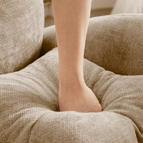 Modular Sectional Couch Chenille Fabric High-Density Foam 2-4 Seats ottoman Optional