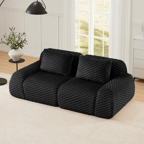 Modular Sectional Sofa for Living Room,Flannelette Fabric,Oversized 2-4 Seater Couch,Deep Seat,Boneless sofa
