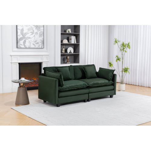 Modern Modular Chenille Sectional Sofa – 2-Seat / 3-Seat+Ottoman / 4-Seat+2Ottoman