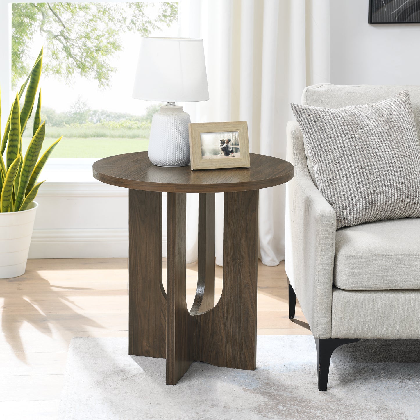 Modern minimalist Nordic style  coffee table and size table