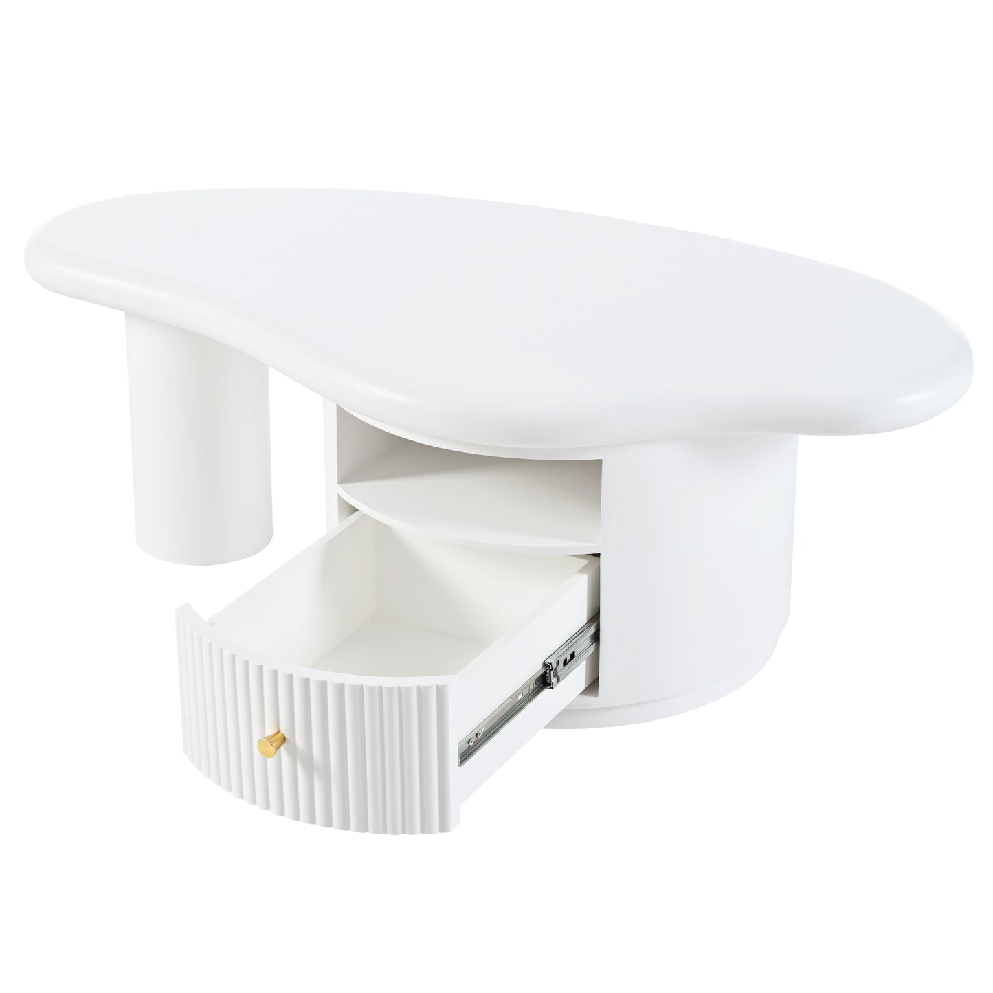 Cloud - Shaped Coffee Table: An Irregular Design for Modern Interiors