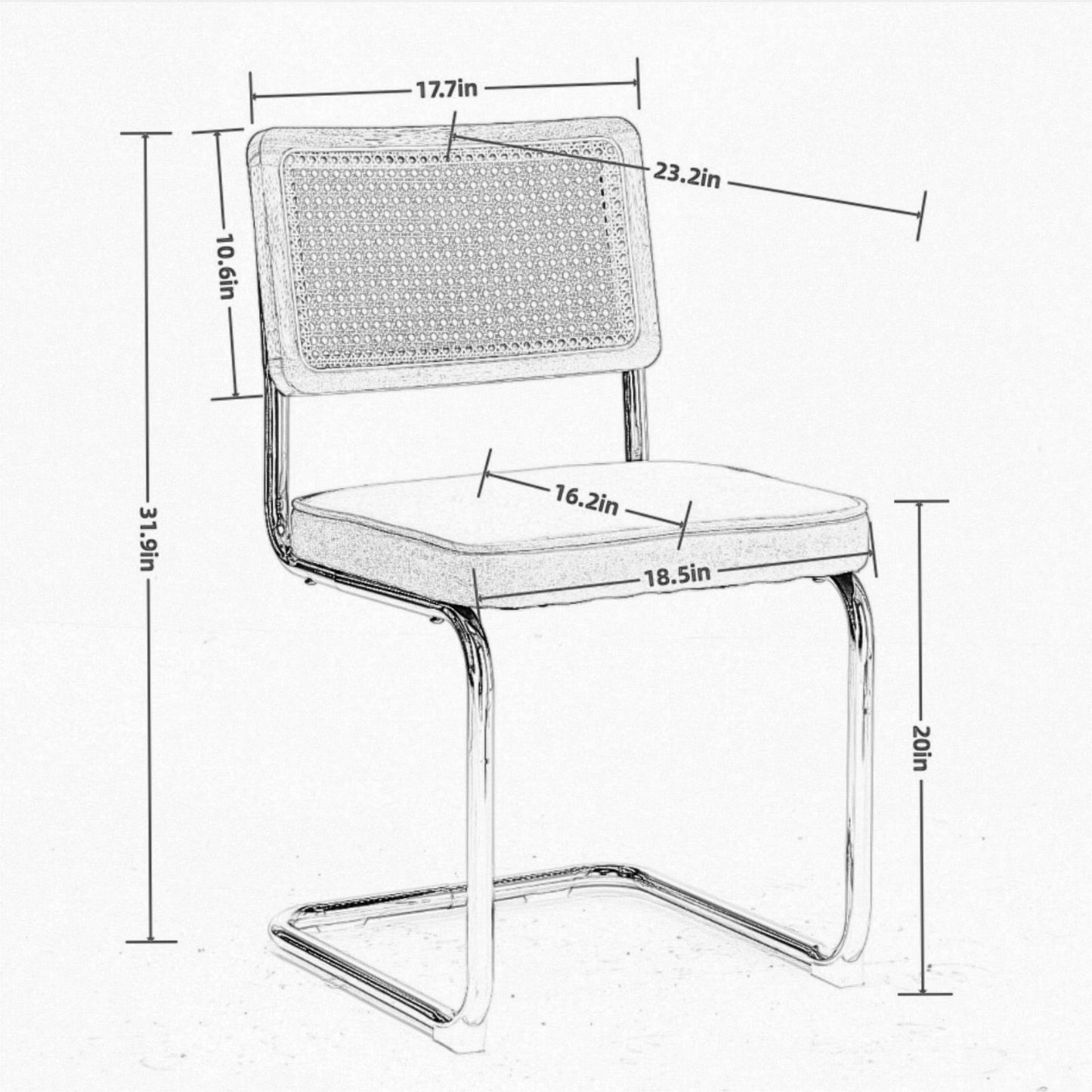 Mid Century Modern Dining Chairs Set of 2 Velvet 3 Colors
