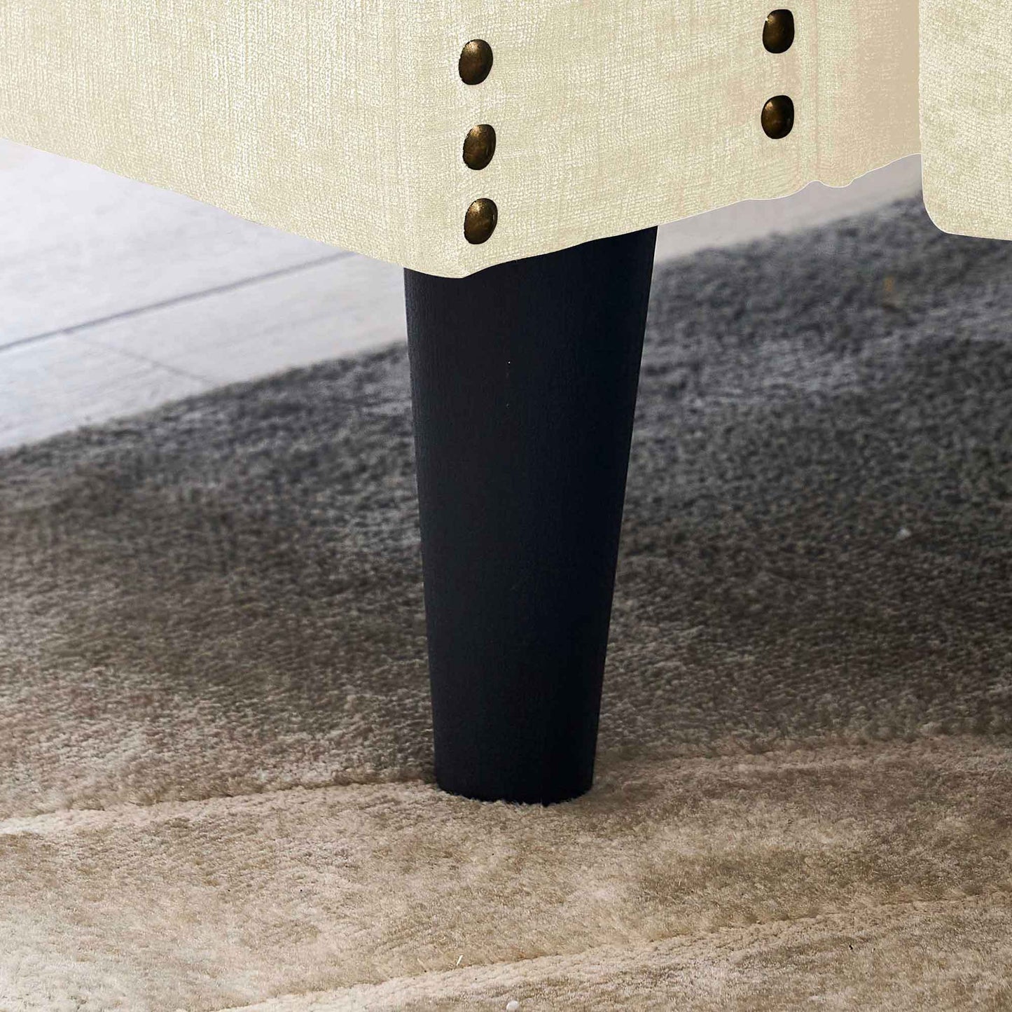 Chenille 3 Seat L-Shape Sectional Sofa with Storage Chaise