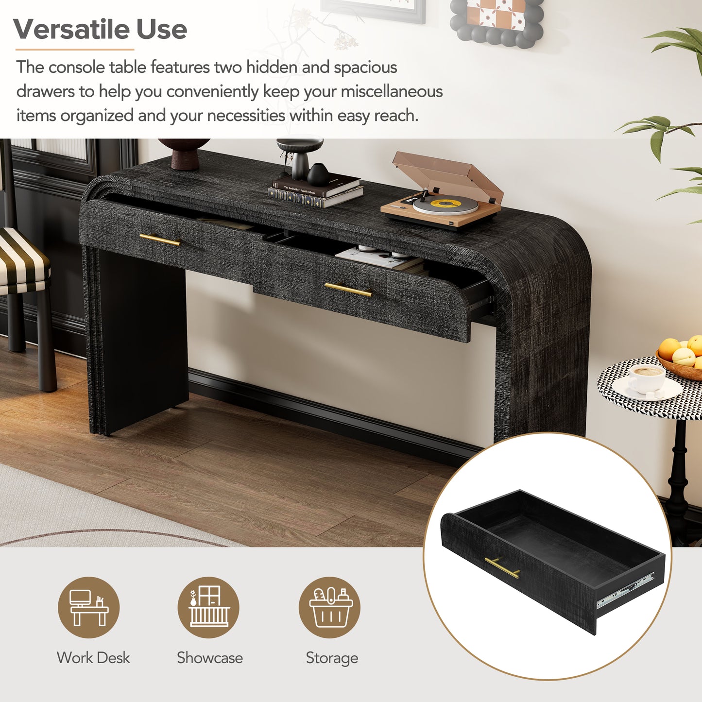 Unique Retro Silhouette Console Table