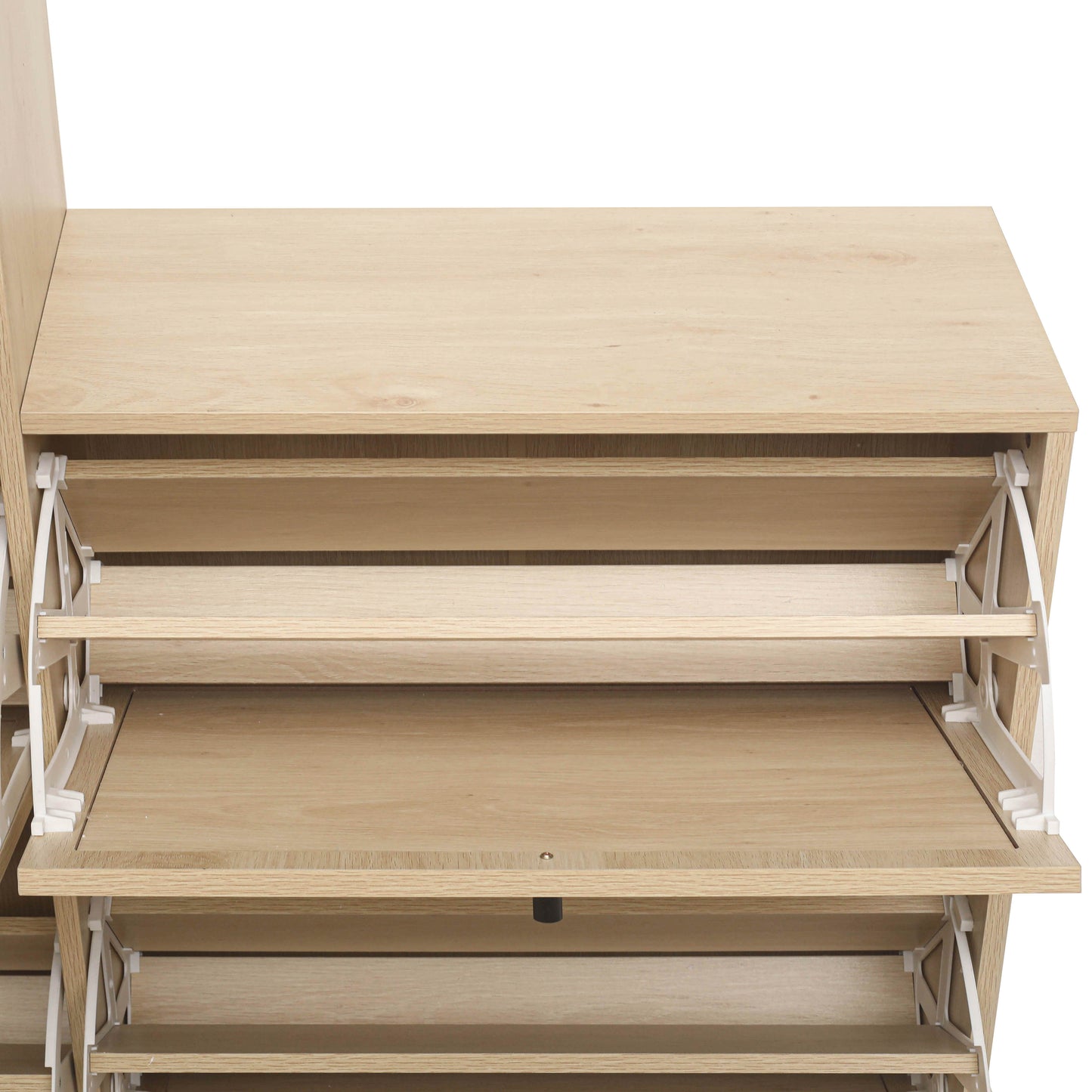 5 - Door Rattan Freestanding Shoe Rack: Ideal Entryway Shoe Storage