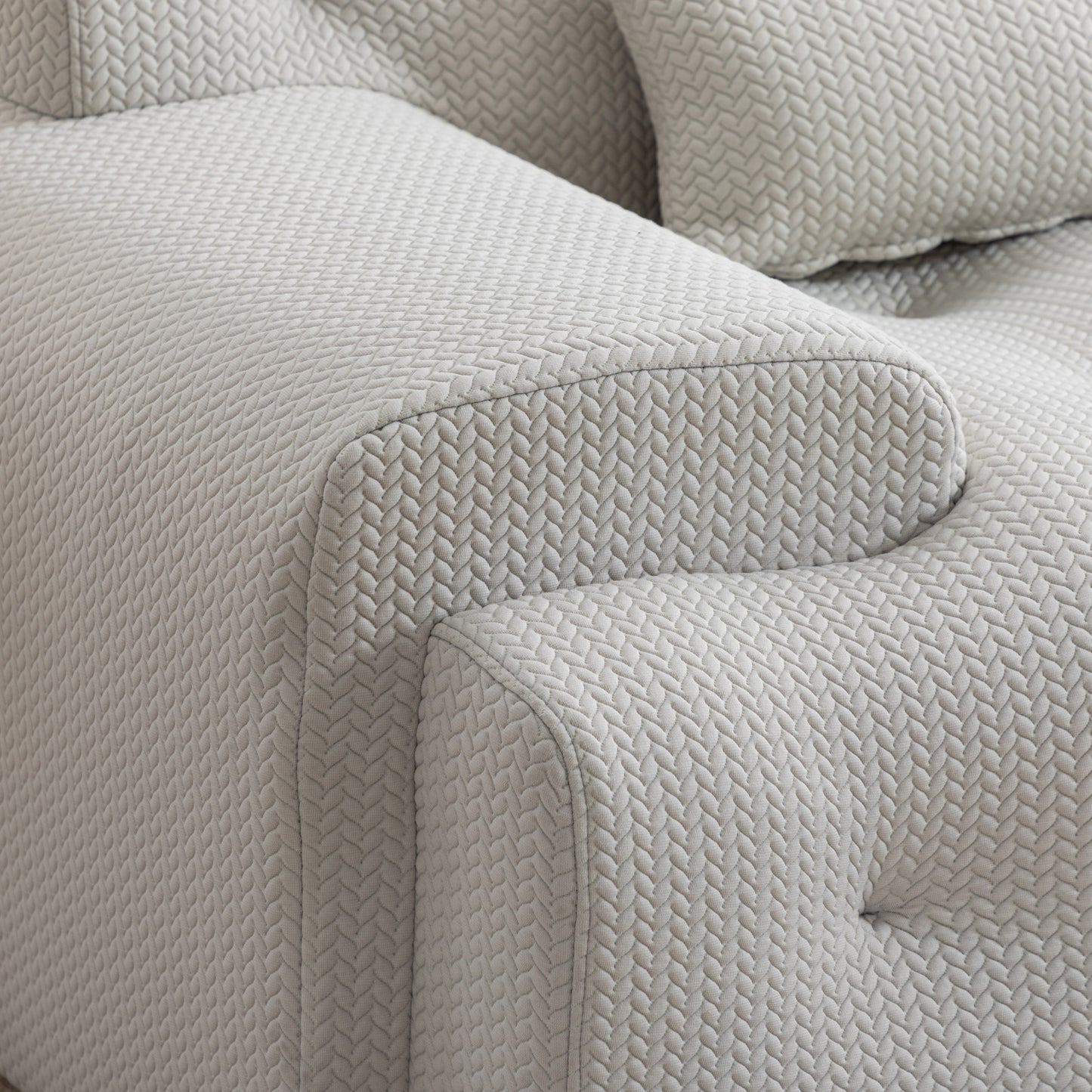 Modern Living Room Lounge: Large 2 - Seater Pure Foam Comfy Sofa Couch