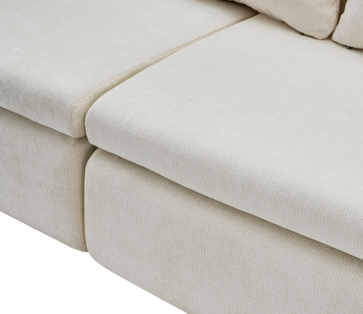 Cloud Modular Sectional Sofa – Boneless Couch, Deep Fluffy Seat, No Assembly Required