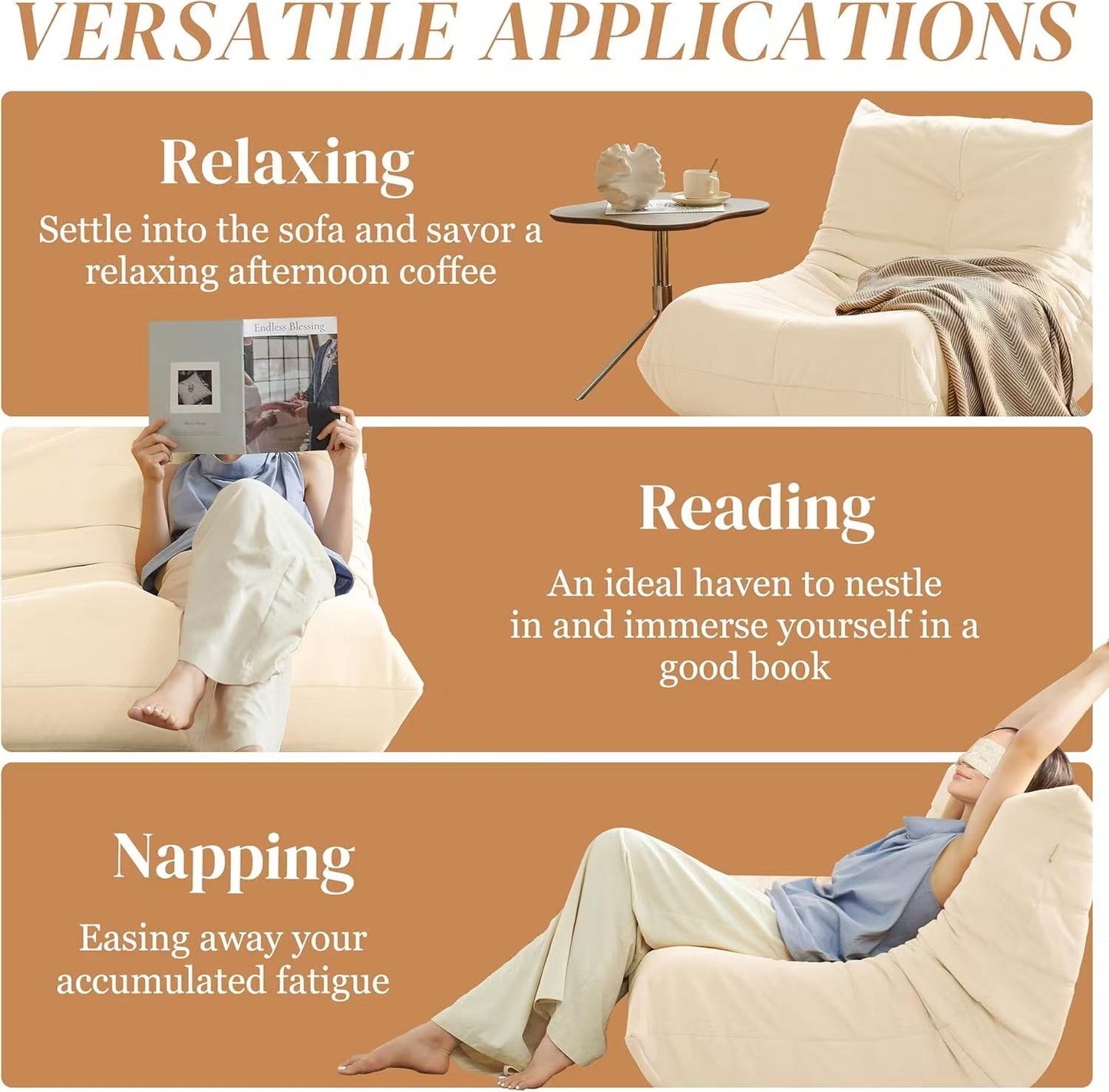 Accent Chair Button-Tufted Microfiber Comfy Chair