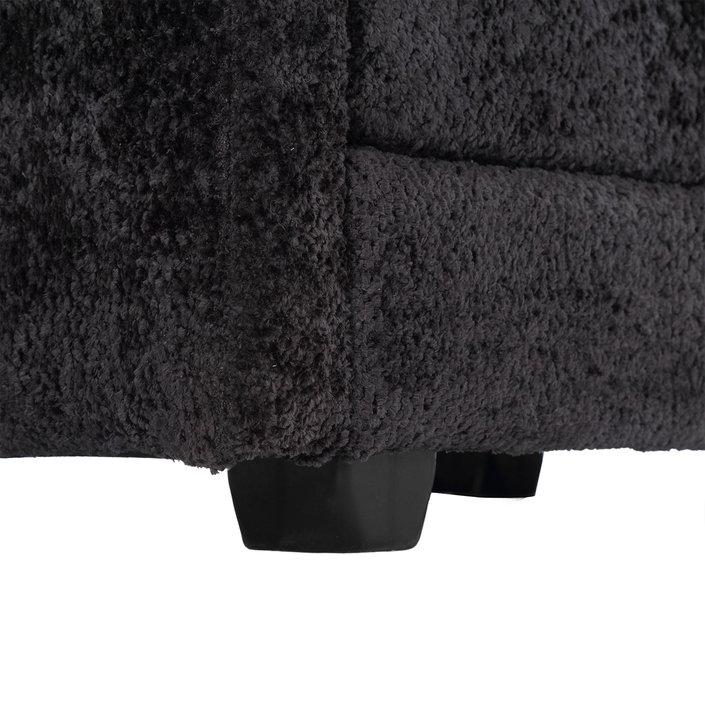 L-Shape Sectional Chenille fabric, movable pedals, detachable armrests, oversized three-seat Sofa