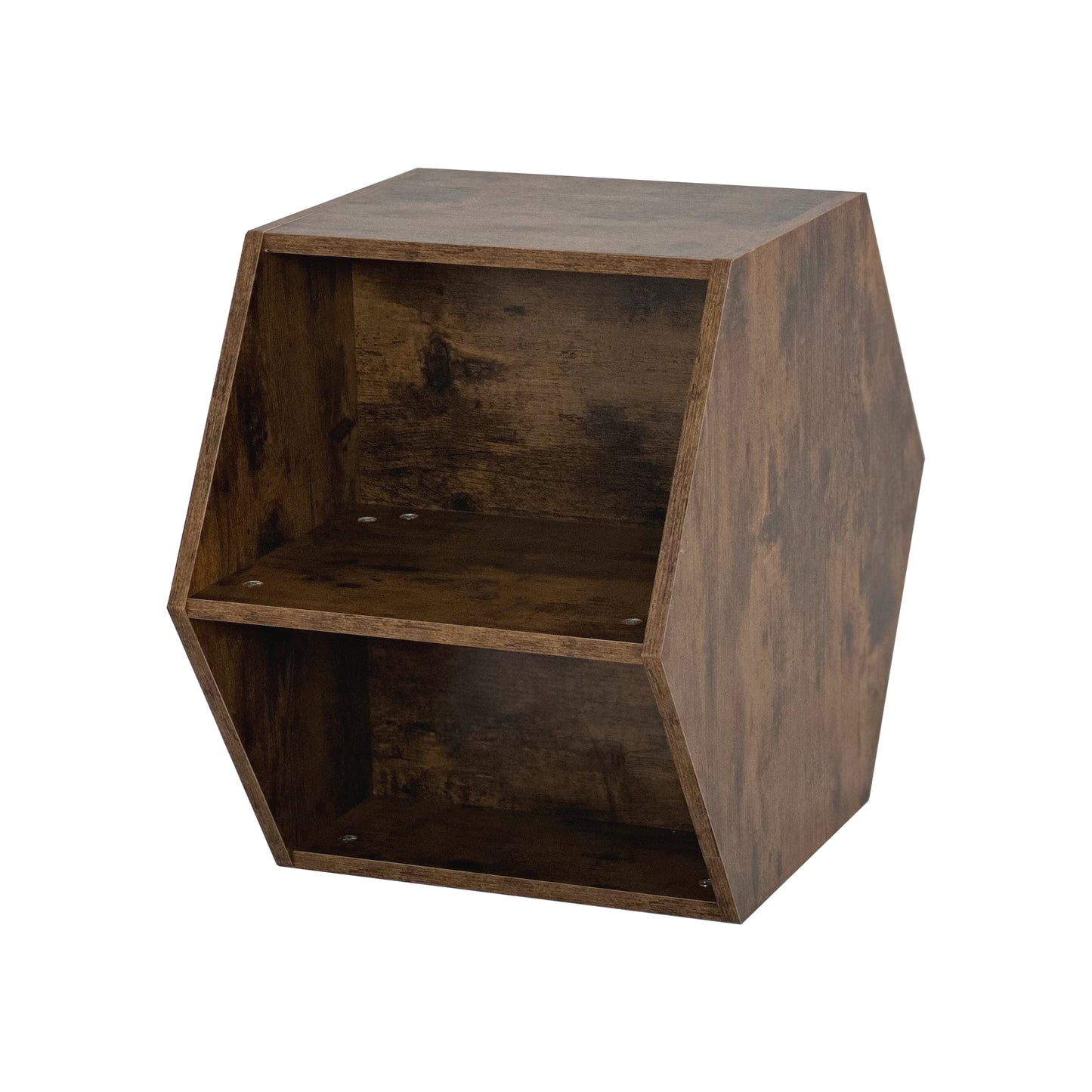 47.24'' Hexagonal Coffee Table Set - Antique Wood