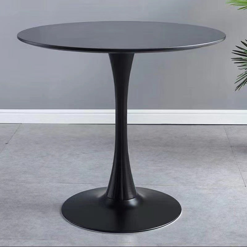 Round Coffee  Table, Modern Dining Table, MDF Top and Steel Base Tulip Round Kitchen Table