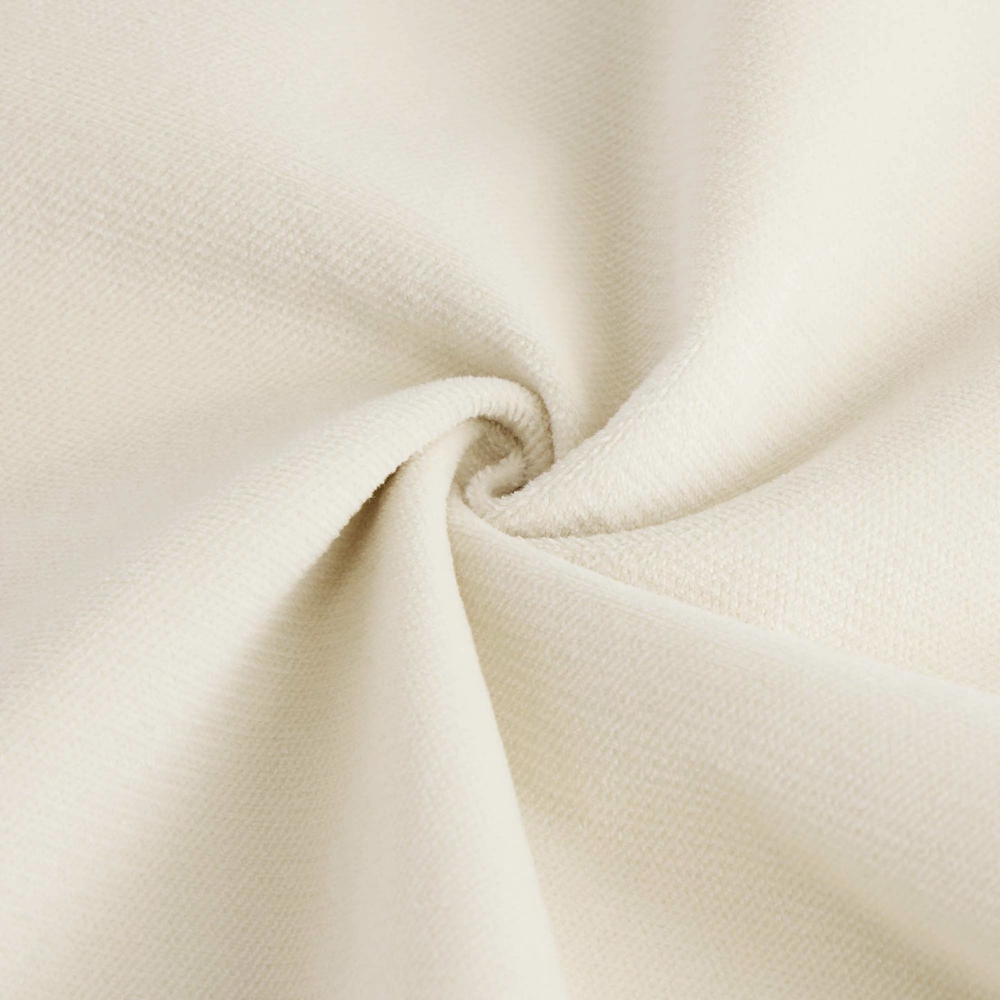 Deep Seat Cloud Couch in Cream: Modular Velvet Sectional with Bolstered Armrests 2-3-4 seats