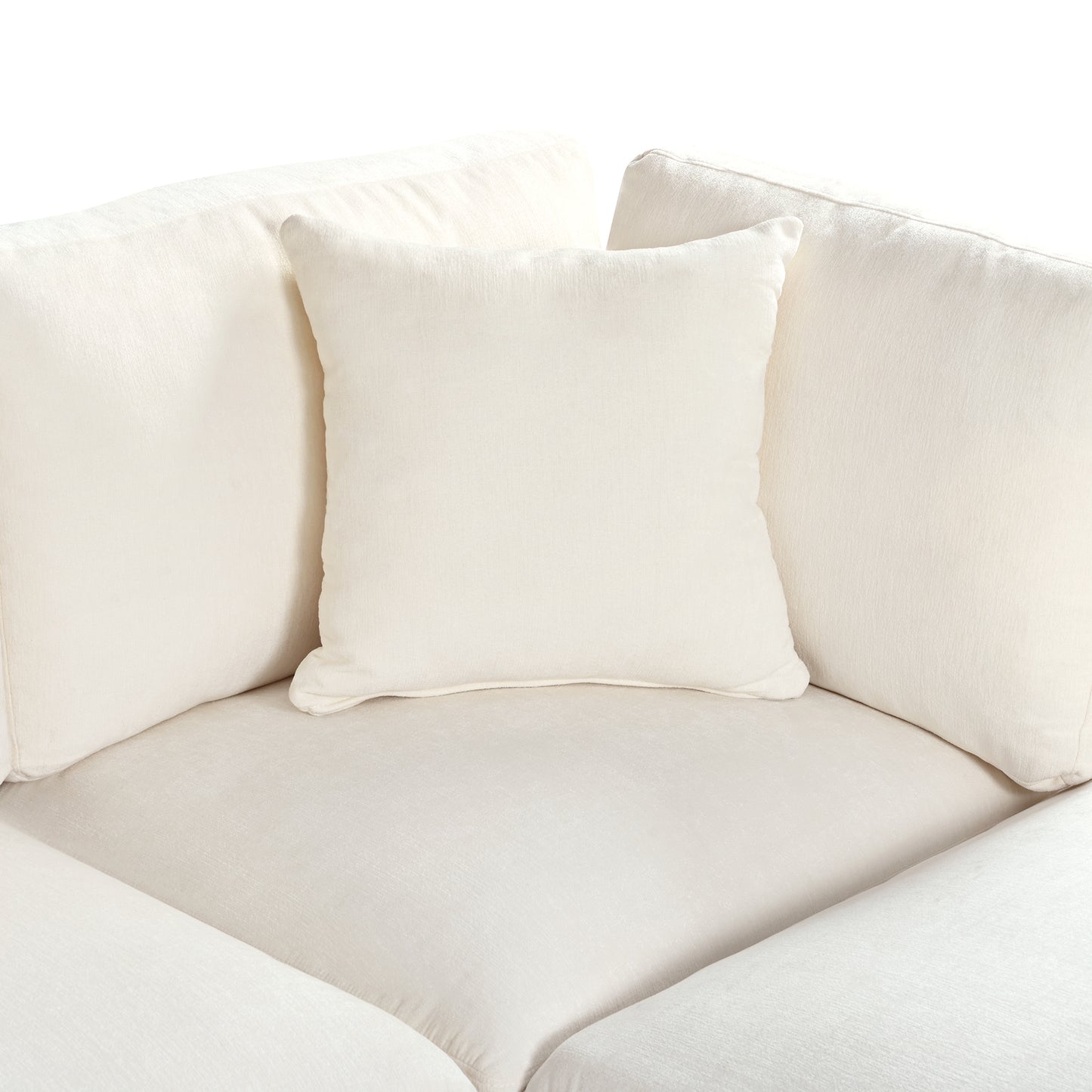 5-Seater Sectional Sofa - Upholstered, Storage Ottoman