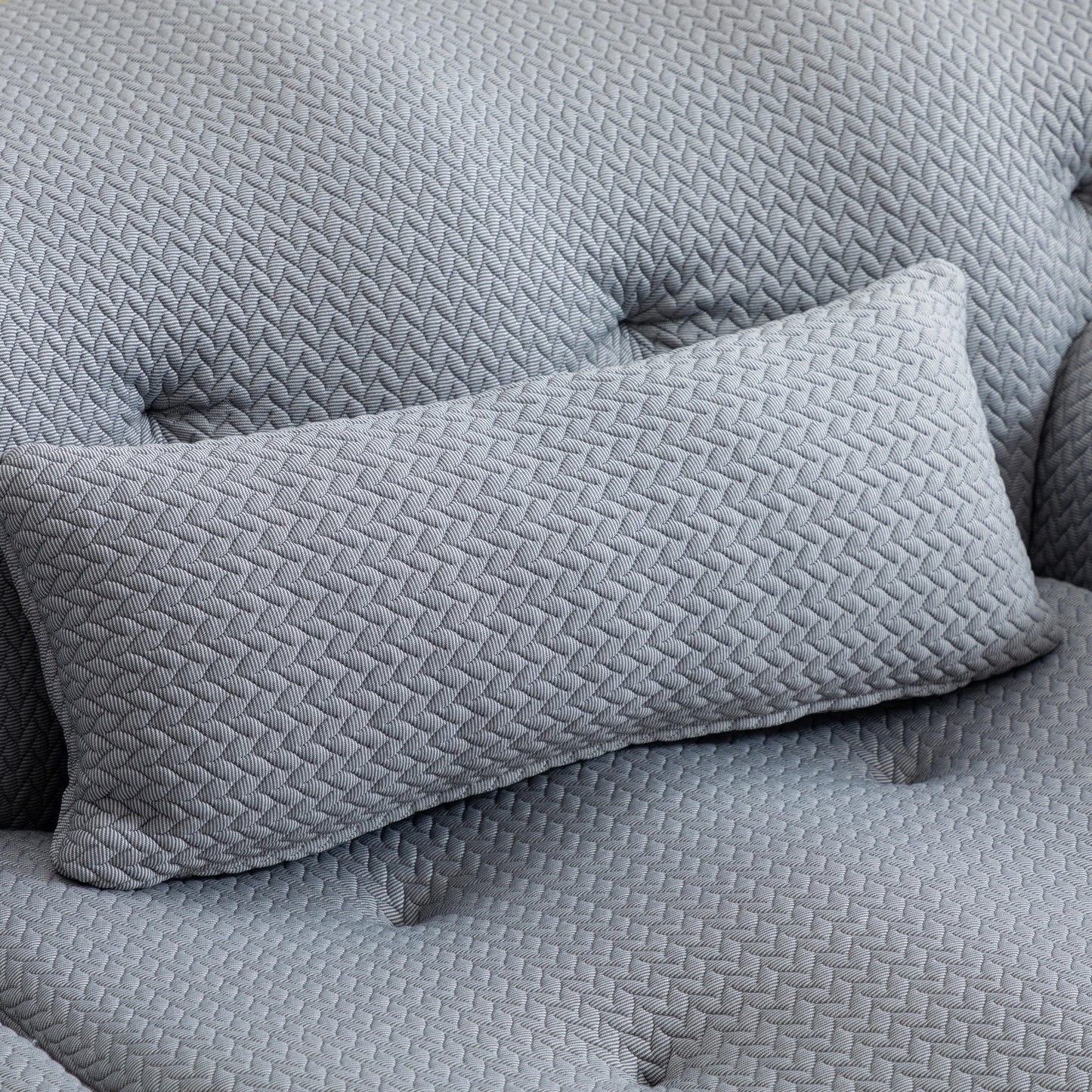 Modern Living Room Lounge: Large 2 - Seater Pure Foam Comfy Sofa Couch