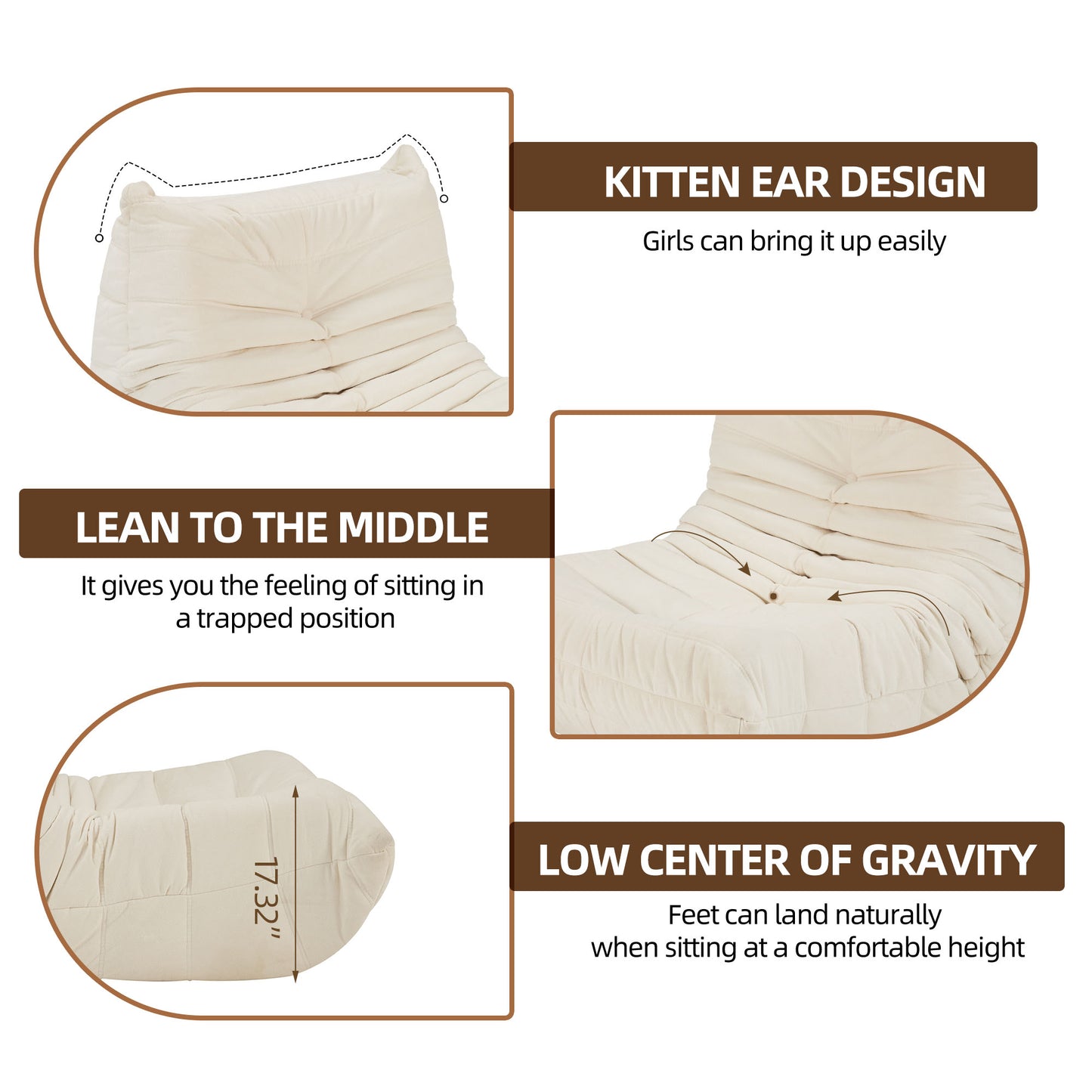 Togo sofa - Floor sofa Bean Bag Chair