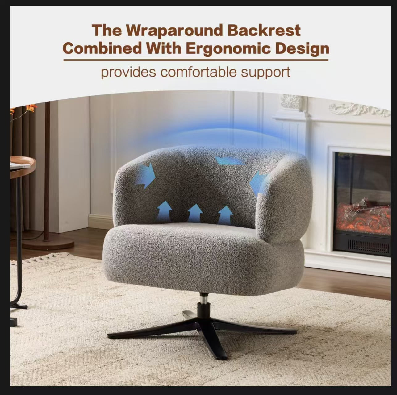 Cuddle-style leisure swivel sofa chair
