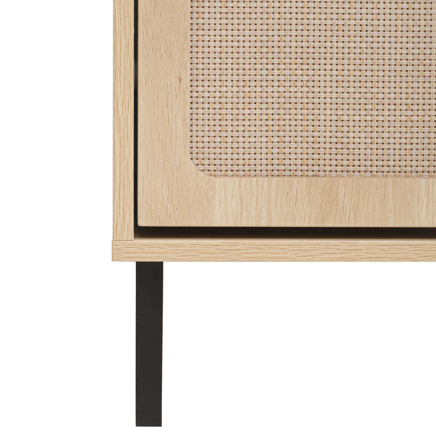 5 - Door Rattan Freestanding Shoe Rack: Ideal Entryway Shoe Storage