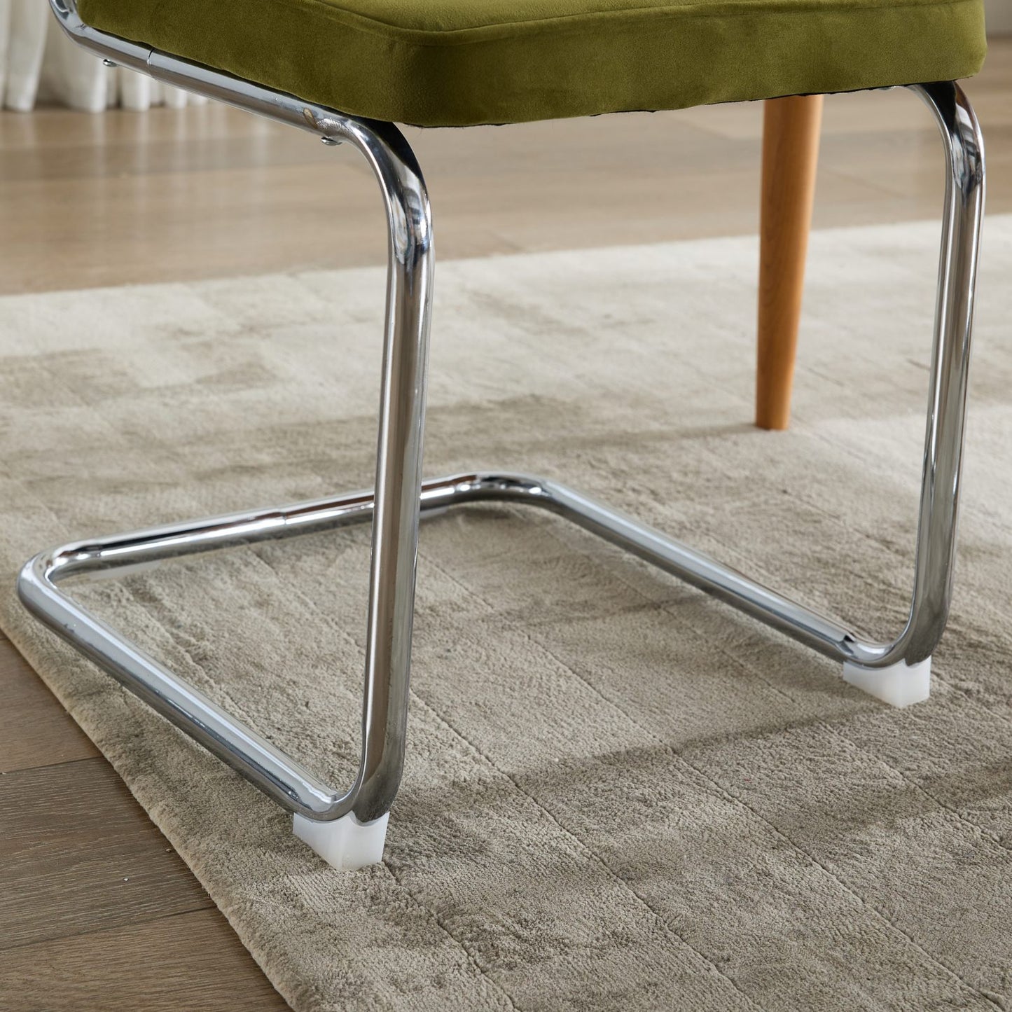 Mid Century Modern Dining Chairs Set of 2 Velvet 3 Colors