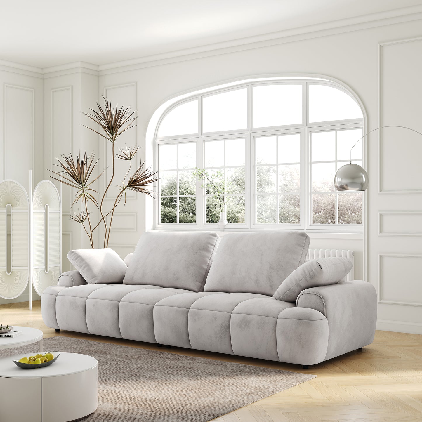 86.6″ Large Two - Seat Sofa: Modern Upholstered Comfor