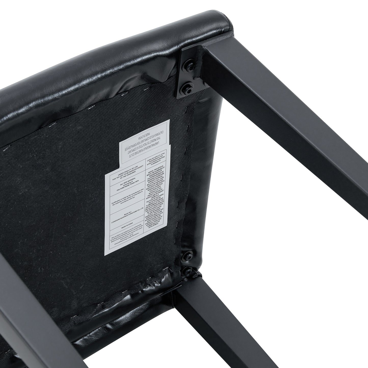 47.3 - Inch Spliced - Color Circular Dining Table Set: 4-6 Black PU Chairs, Double - Layer Storage