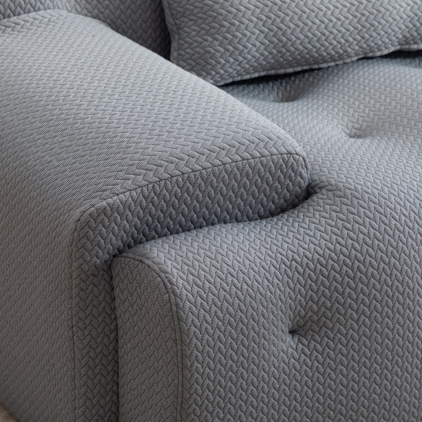 Modern Living Room Lounge: Large 2 - Seater Pure Foam Comfy Sofa Couch