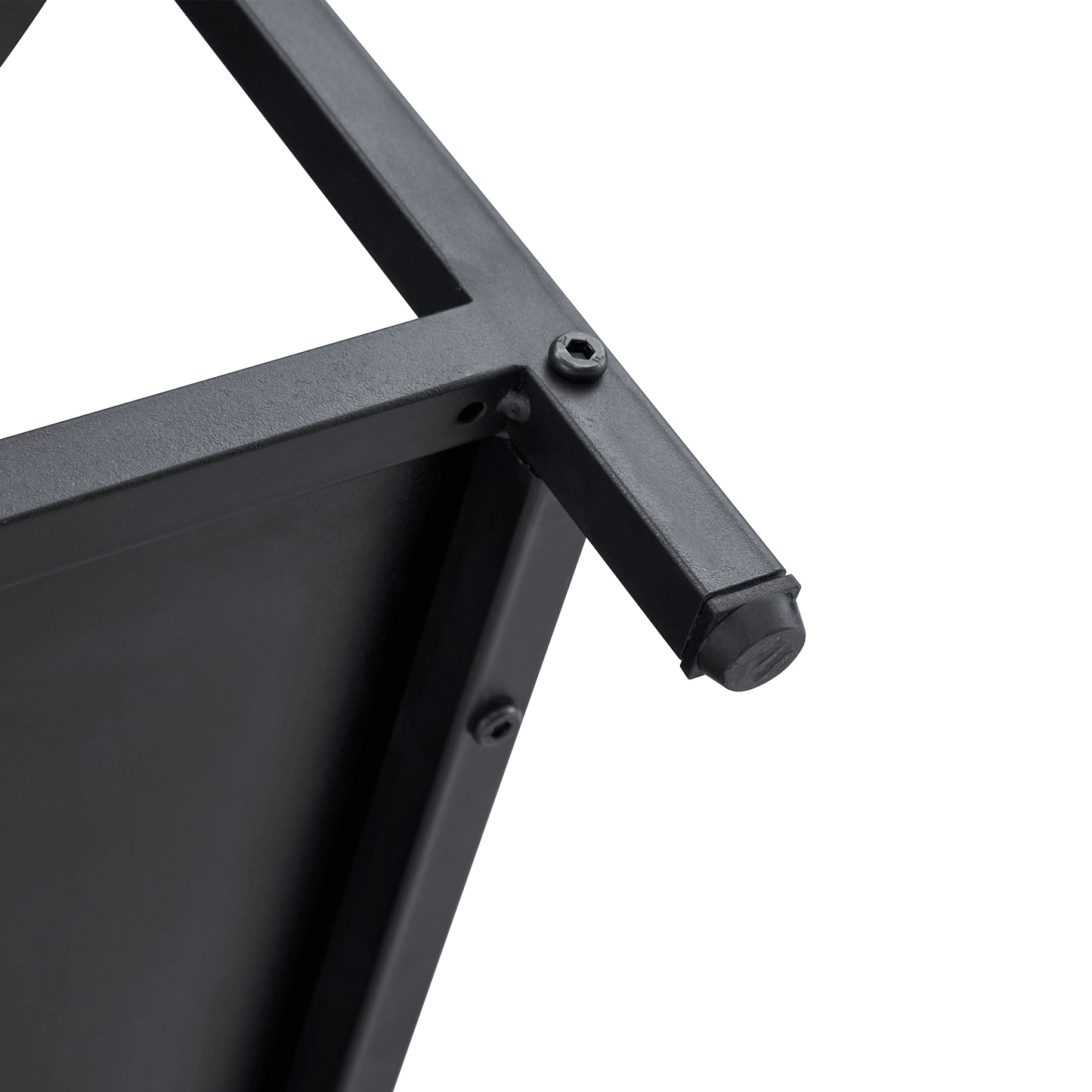 47.3 - Inch Spliced - Color Circular Dining Table Set: 4-6 Black PU Chairs, Double - Layer Storage