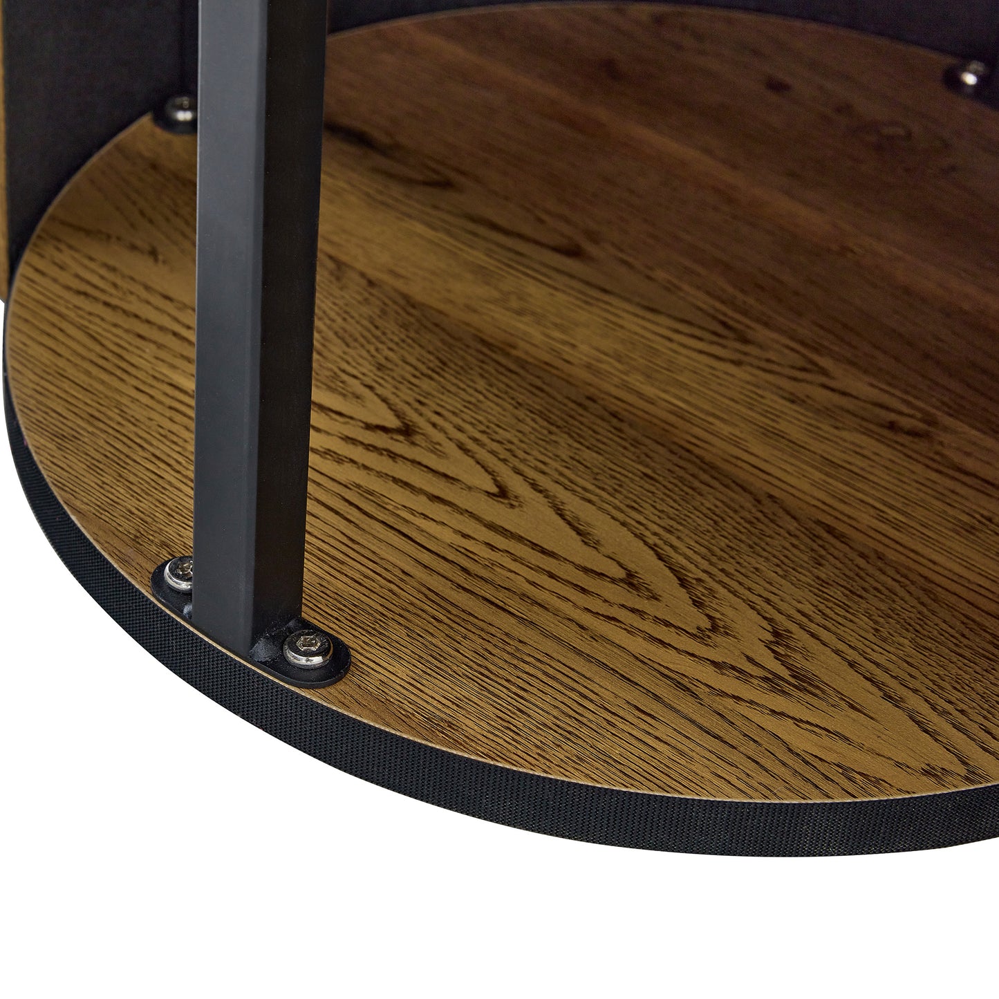 Modern Circular Coffee Table in MDF with 27.5 - Inch Diameter and Cylindrical Legs: A Home Decor Focal Point