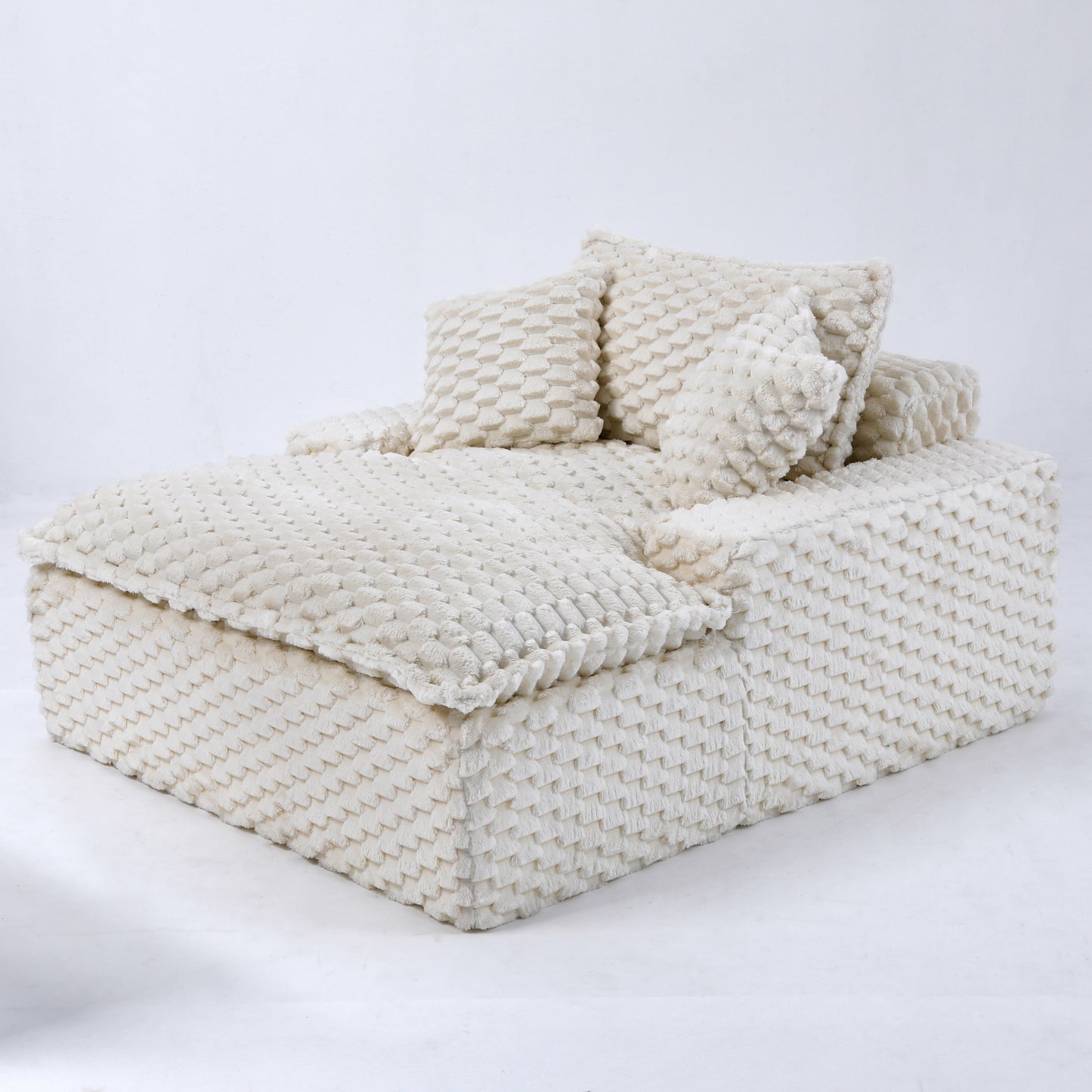 Comfort - bearing Sofa: Two Pillows and One Backrest