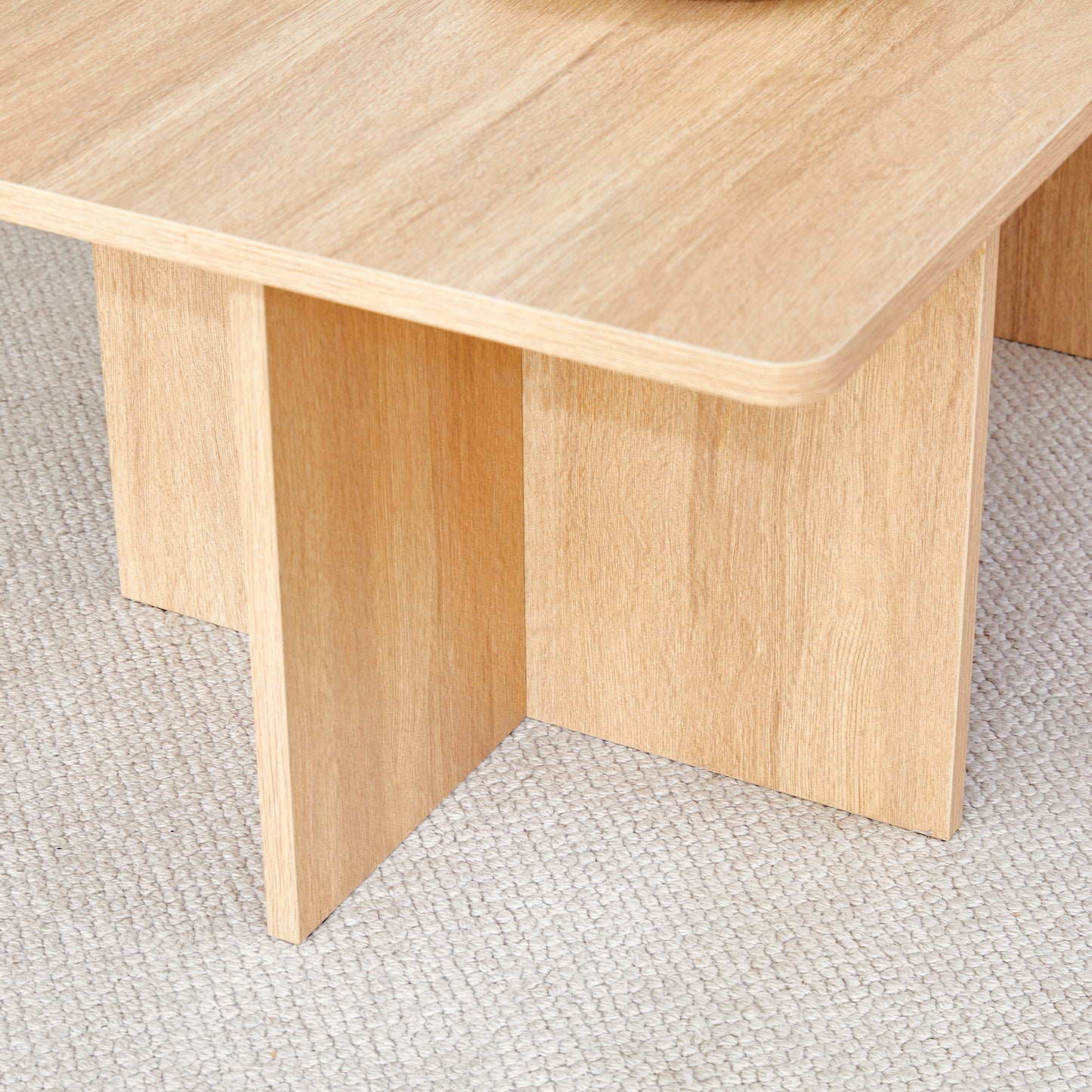 Modern Practical Wood-Colored Coffee Table