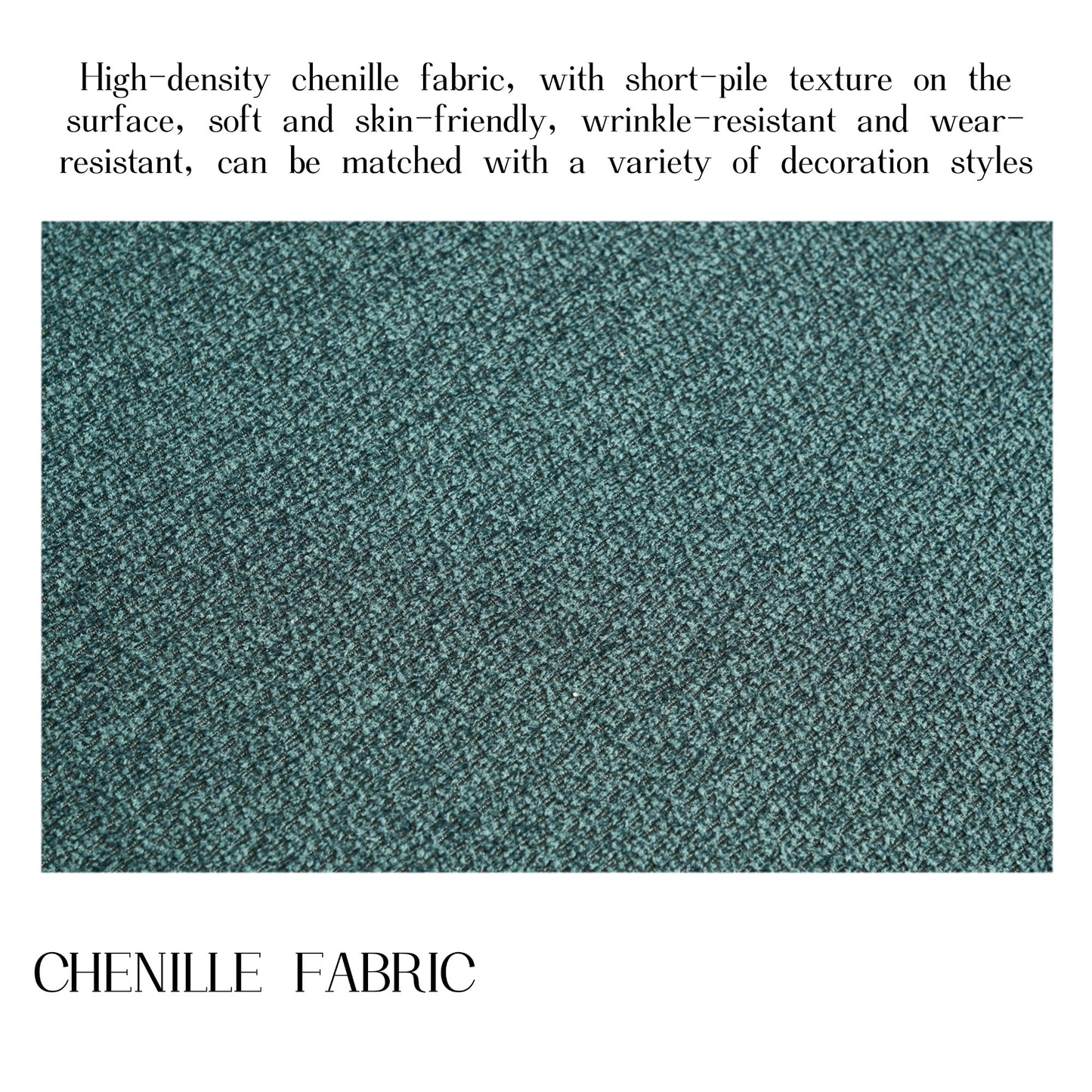 Bar Stools Wiht  Black Metal Legs Set of 2,  Modern Upholstered Fabric Counter Height Barstools