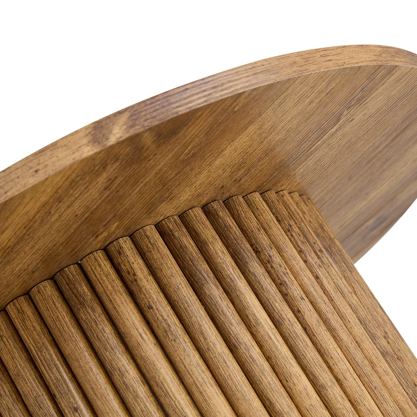 Modern Circular Coffee Table in MDF with 27.5 - Inch Diameter and Cylindrical Legs: A Home Decor Focal Point