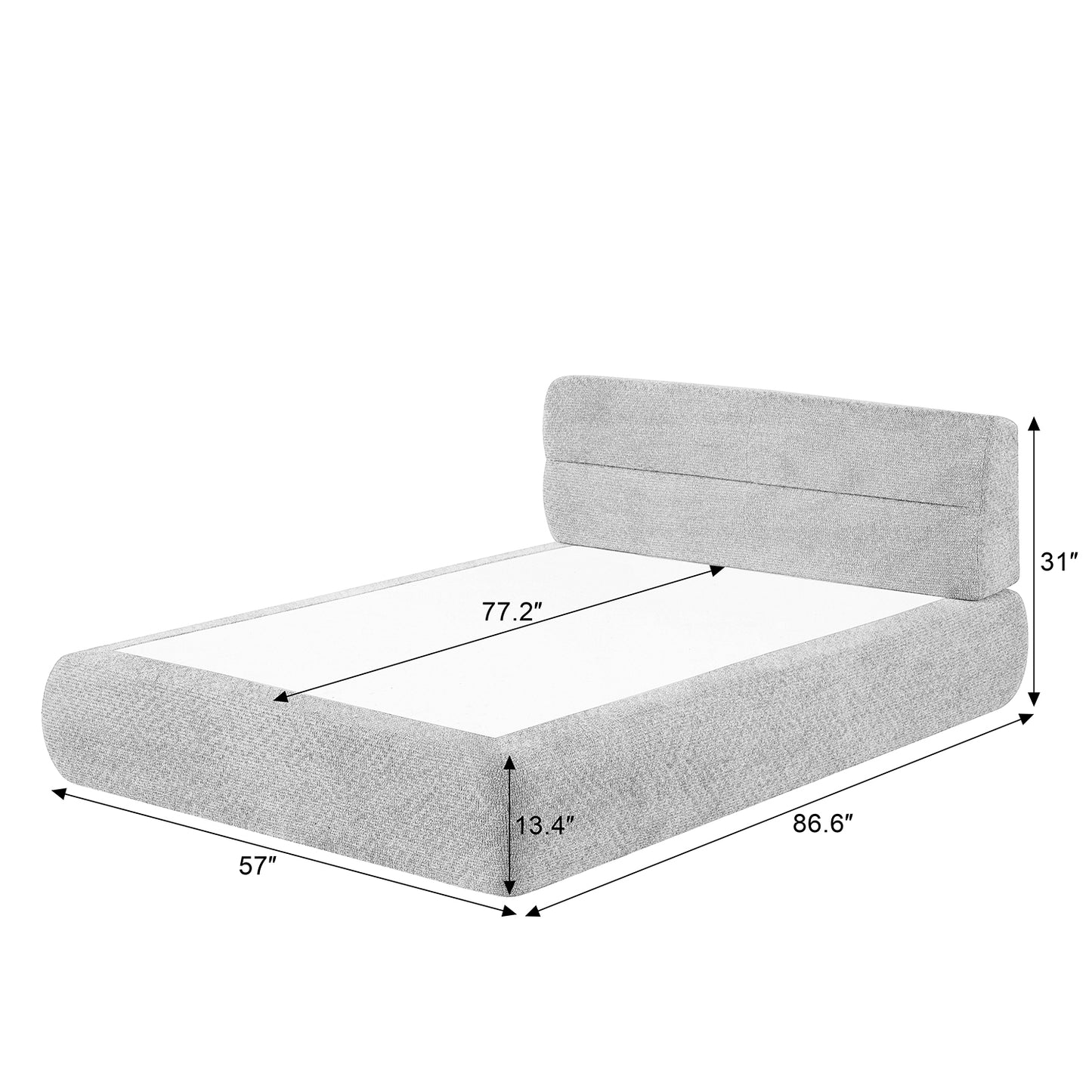 Compressible Chenille bed for Apartment