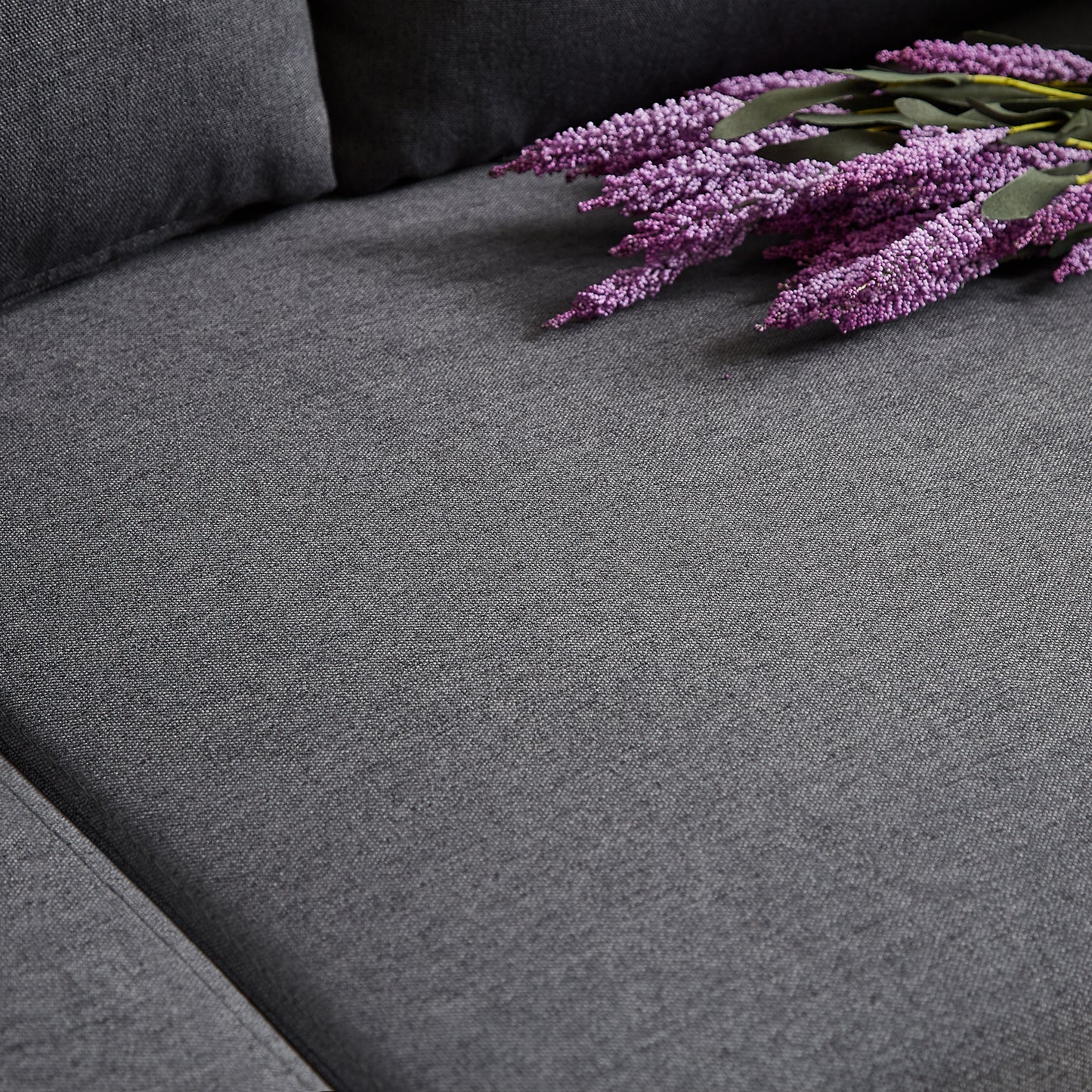 Linen - Upholstered 3 - Seater Modern Sofa: Detachable, Metal Frame for Various Spaces