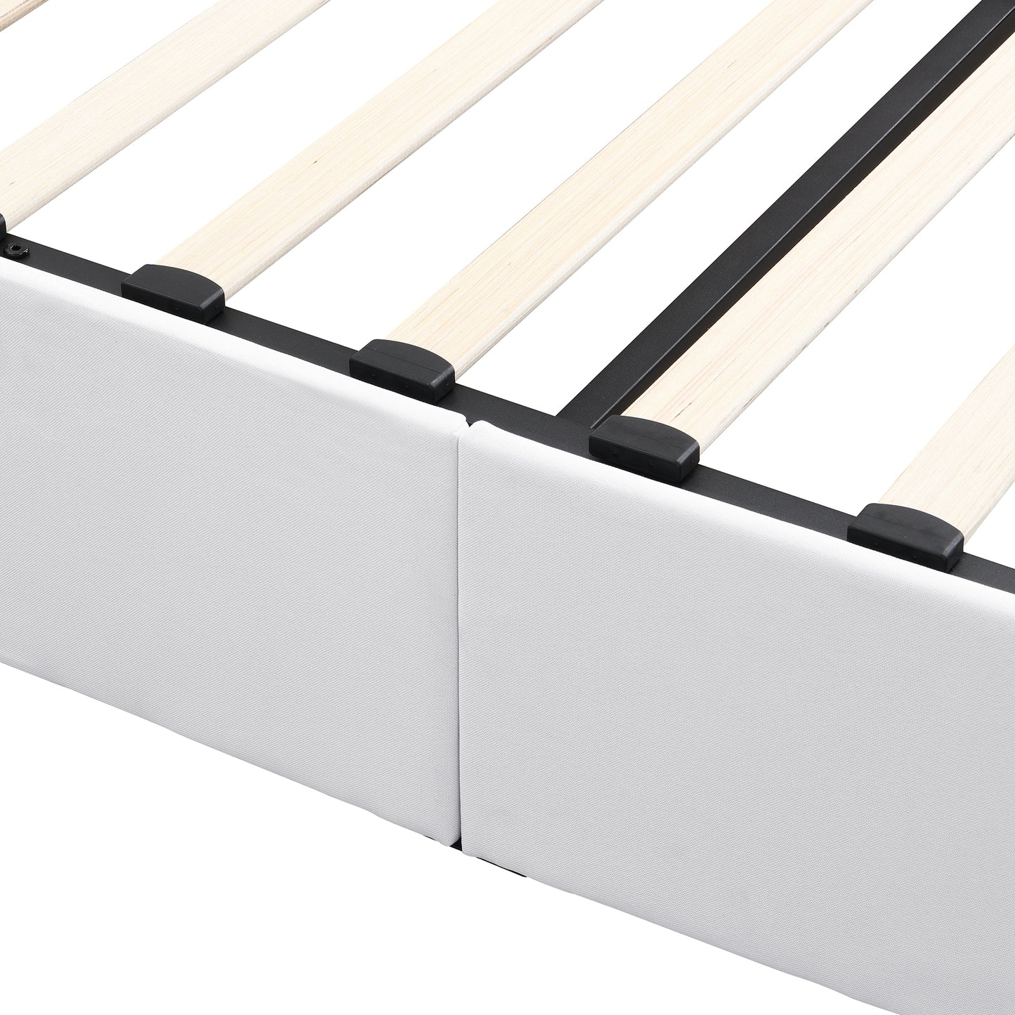 Upholstered Platform Bed featuring Hydraulic Storag