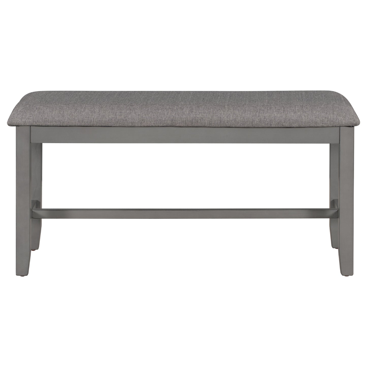 6-Piece Dining Table Set With  1 Wooden Rectangular Dining Table 4 Fabric Chairs 1 Bench