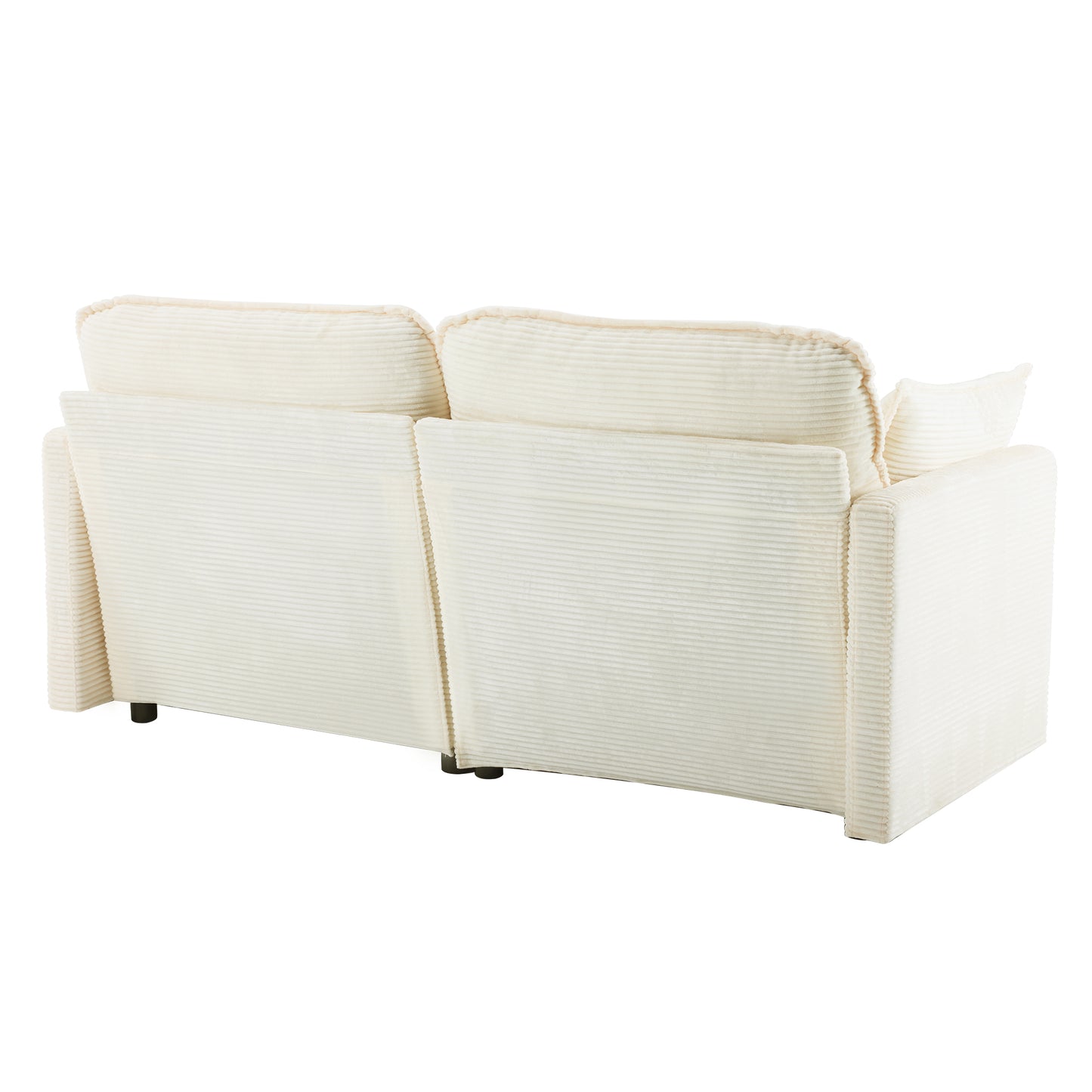 Modular Sectional Sofa 1-2-3-4 Seater with Chenille Cushions & Throw Pillows – Cloud Comfort Corduroy Sofa
