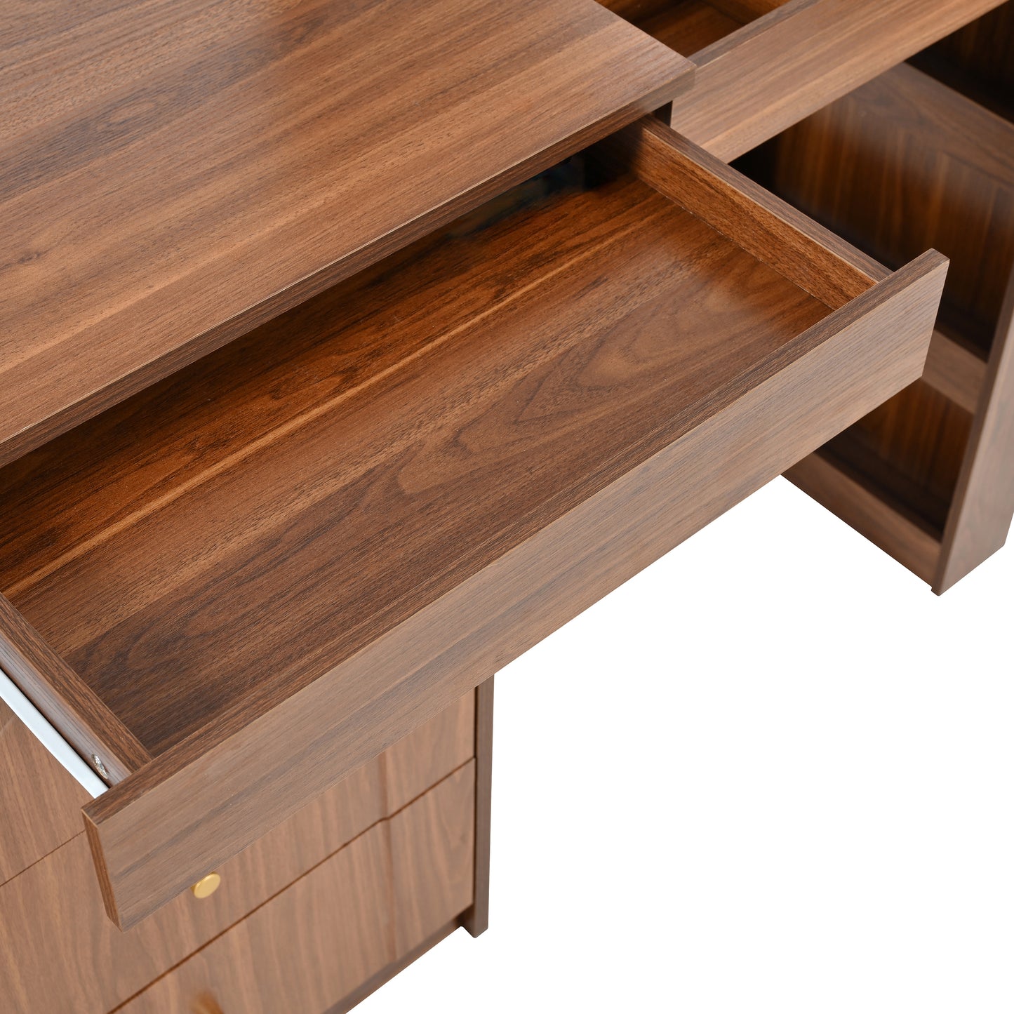 Vanity Desk with Mirror and Lights: Makeup Vanity with Flip - Top, 7 Drawers, 9 Compartments & 3 Shelves